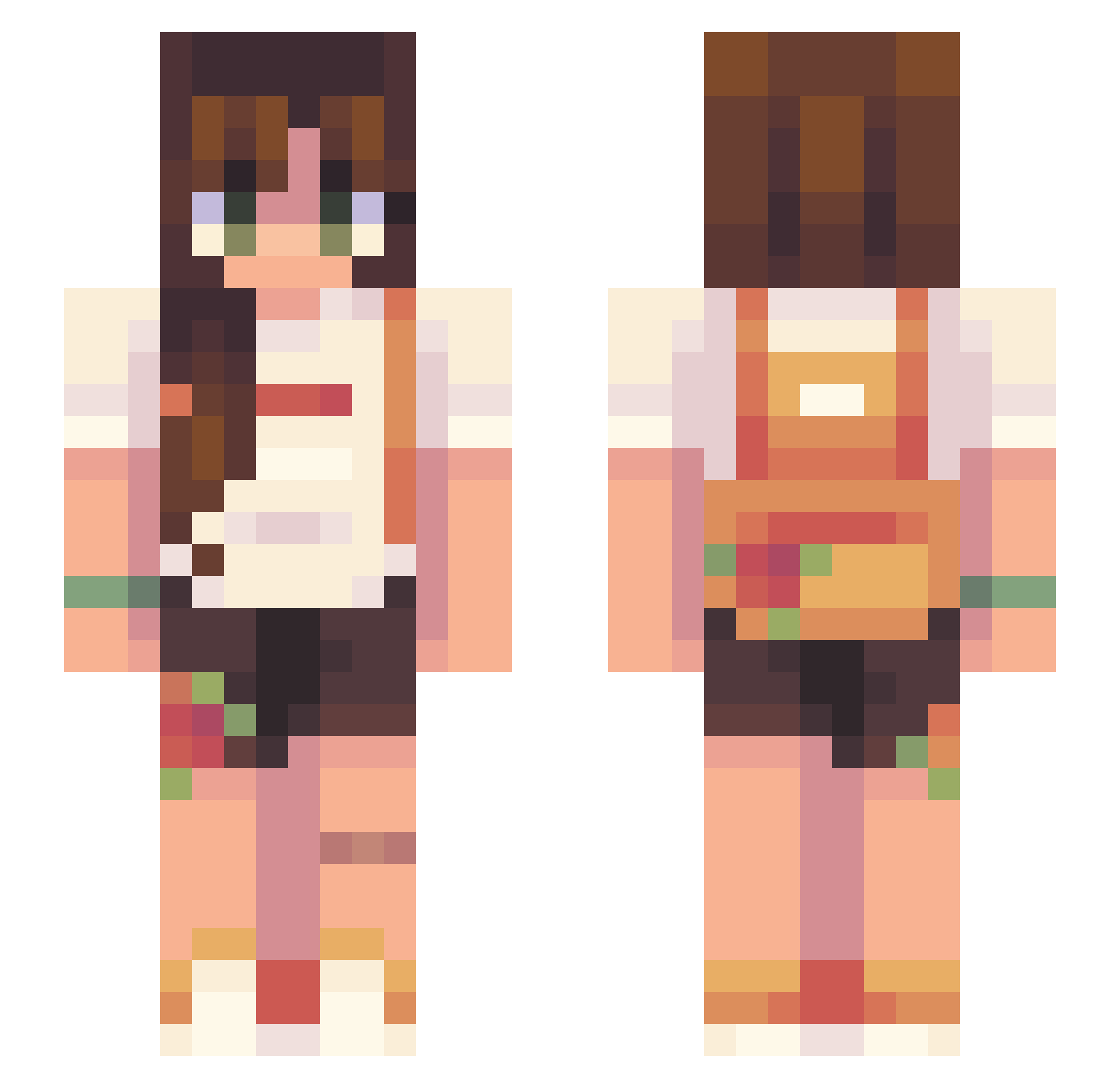 Ty_J_Maxx Minecraft skin, front and back view