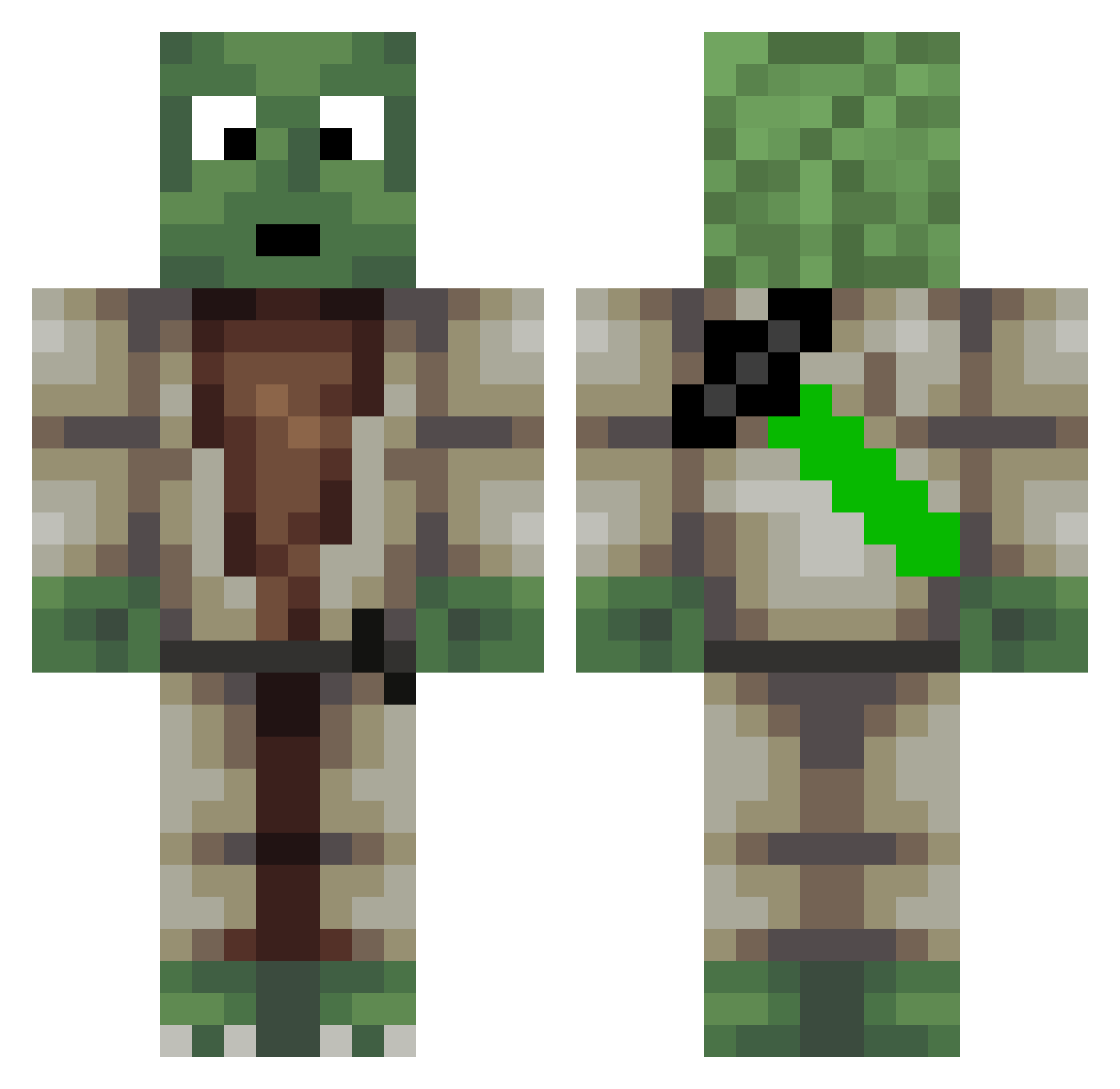 yungmdma Minecraft skin, front and back view