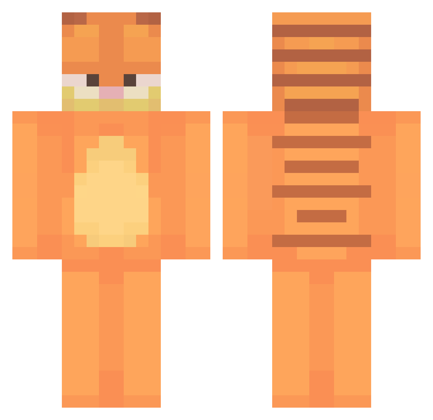 mitskinator Minecraft skin, front and back view