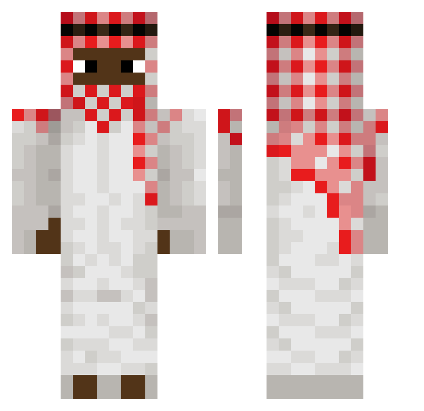 ripkuru Minecraft skin, front and back view