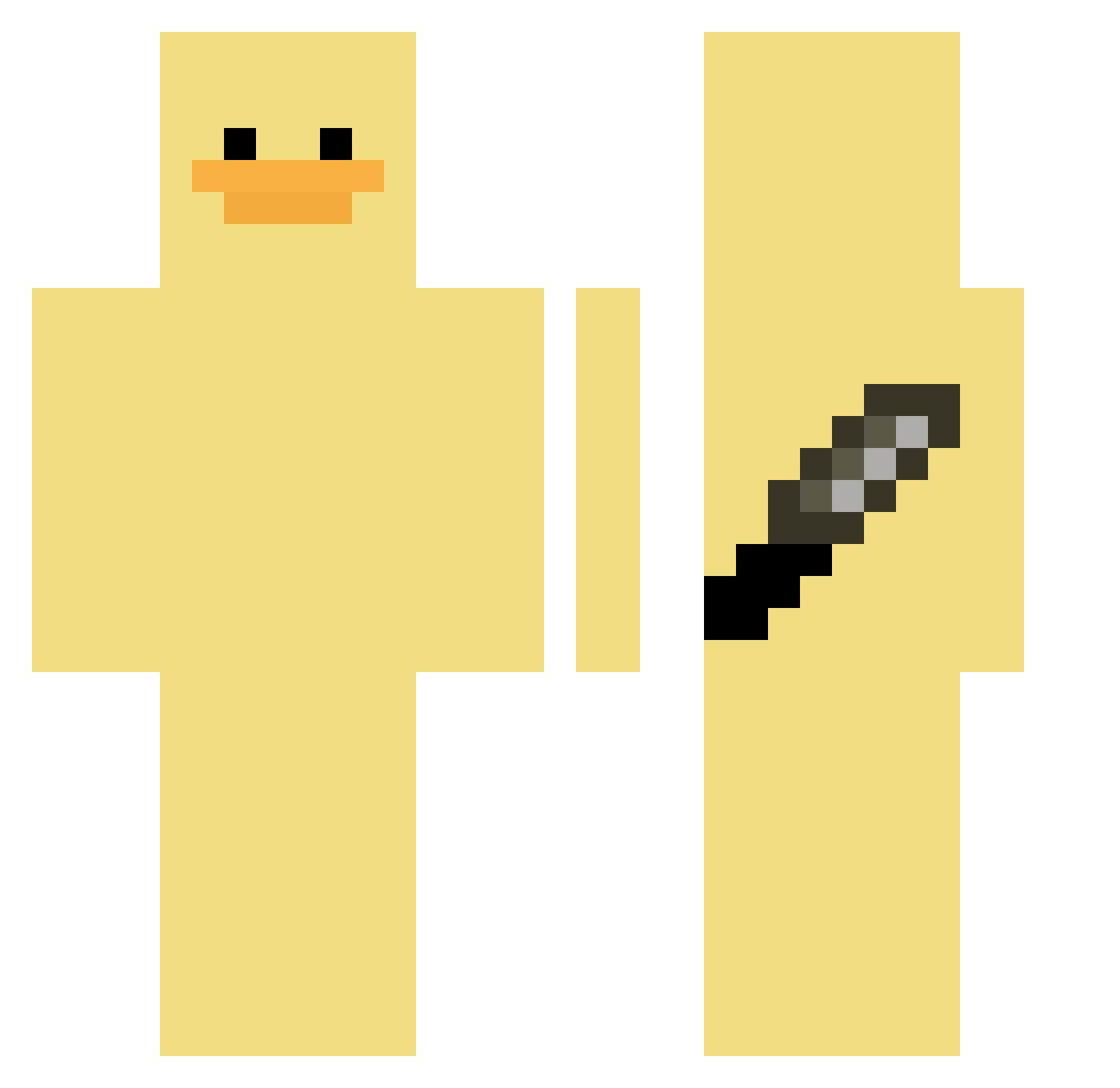 briiiaaan Minecraft skin, front and back view