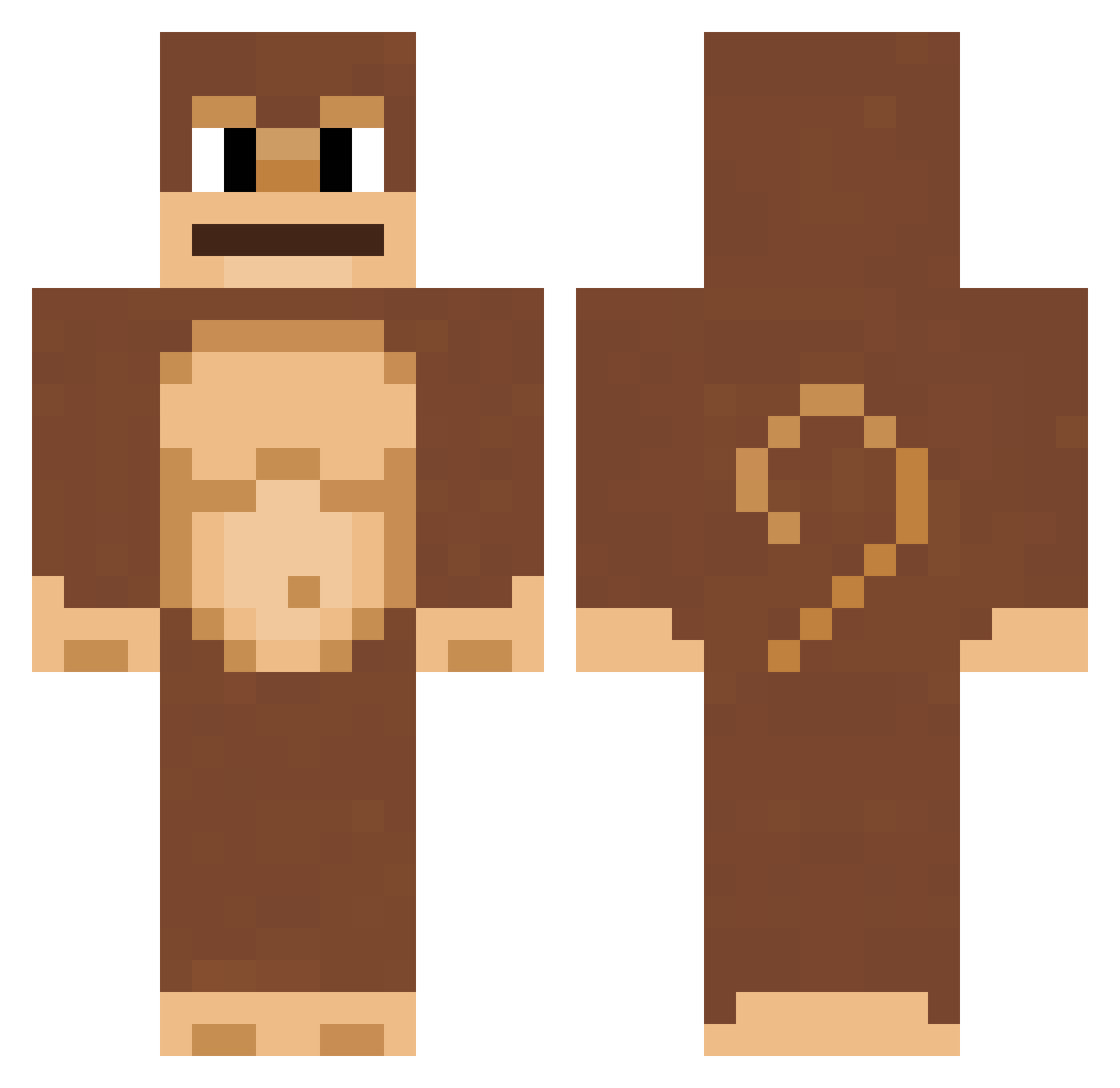 KechieKaatser Minecraft skin, front and back view