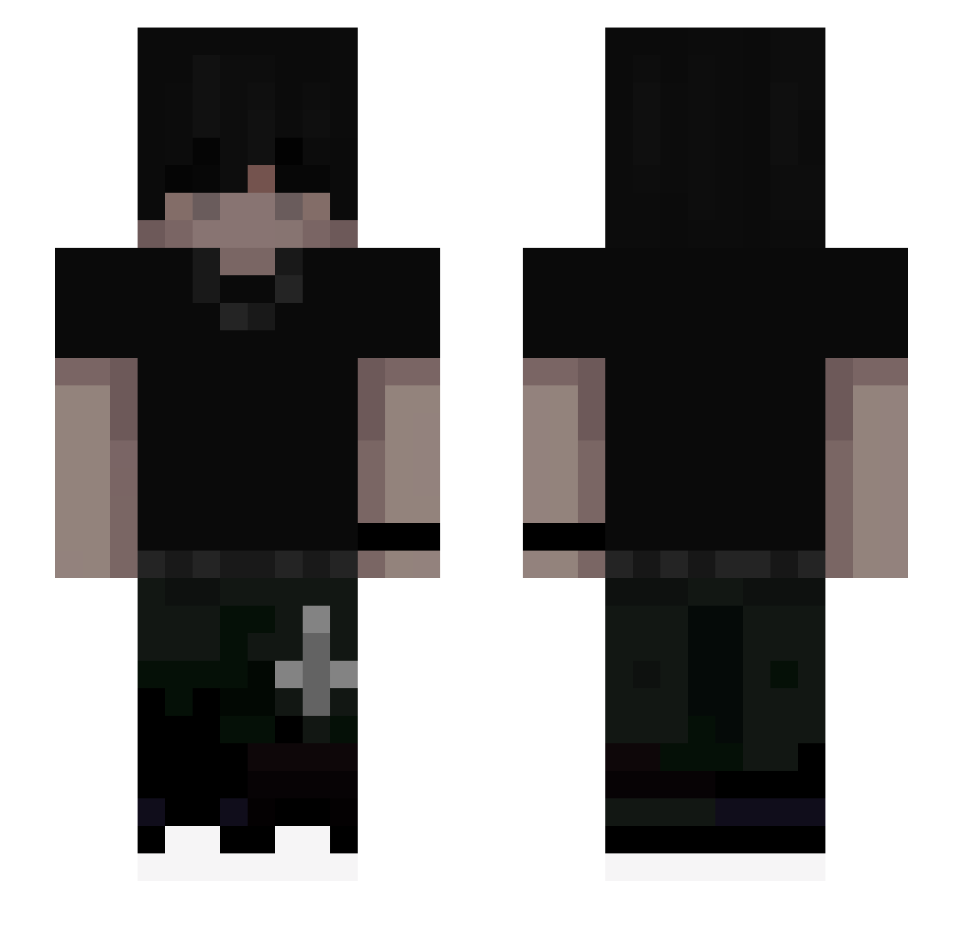 LuciusS7 Minecraft skin, front and back view