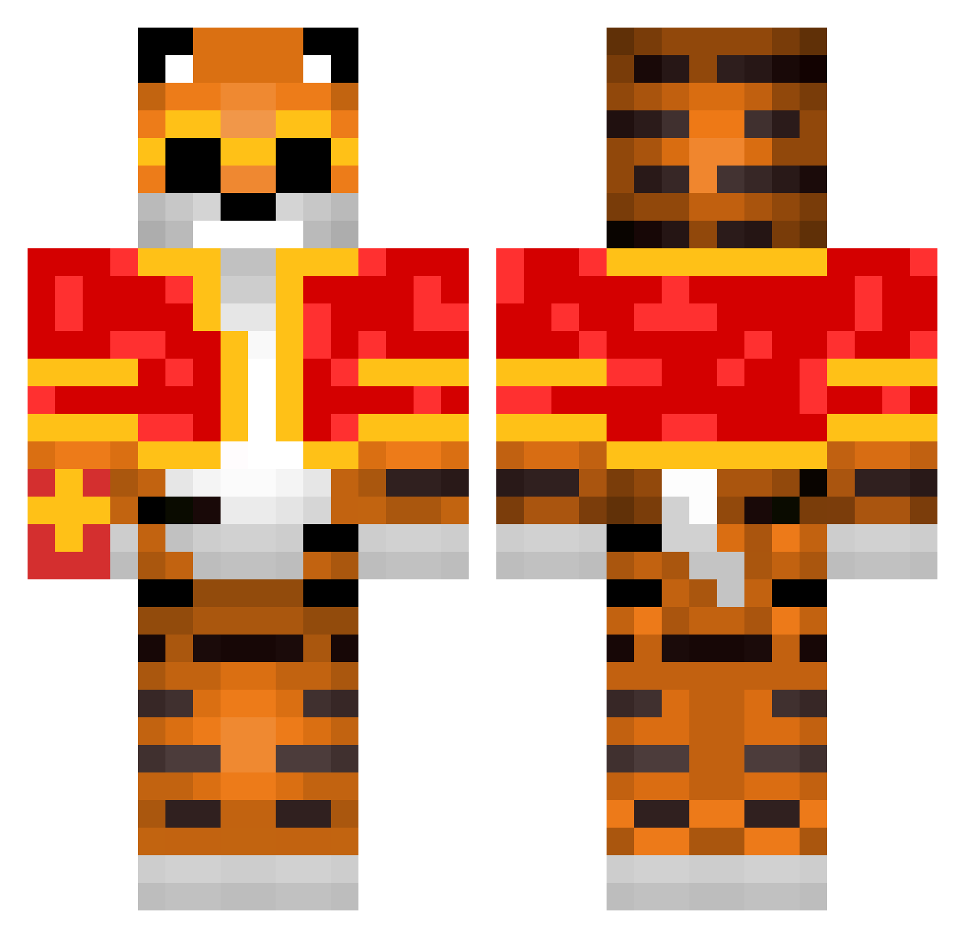 LUMBRIGA2711 Minecraft skin, front and back view