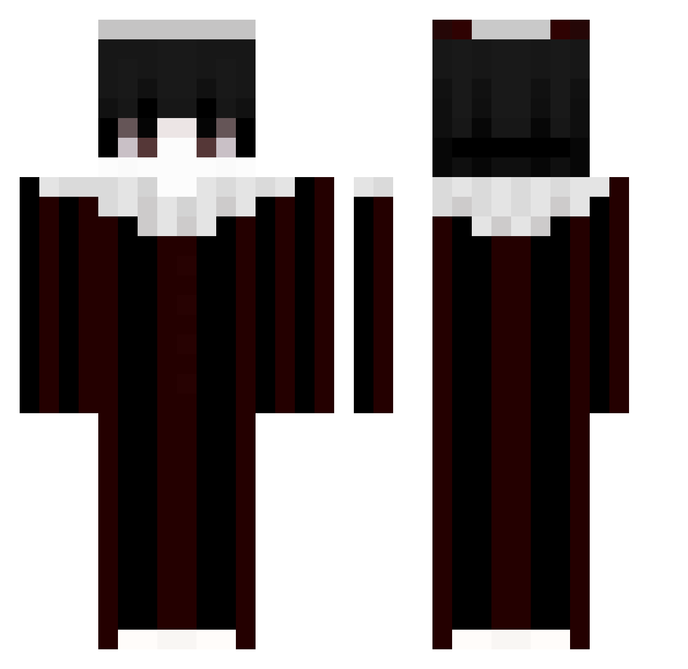BeBrox633 Minecraft skin, front and back view