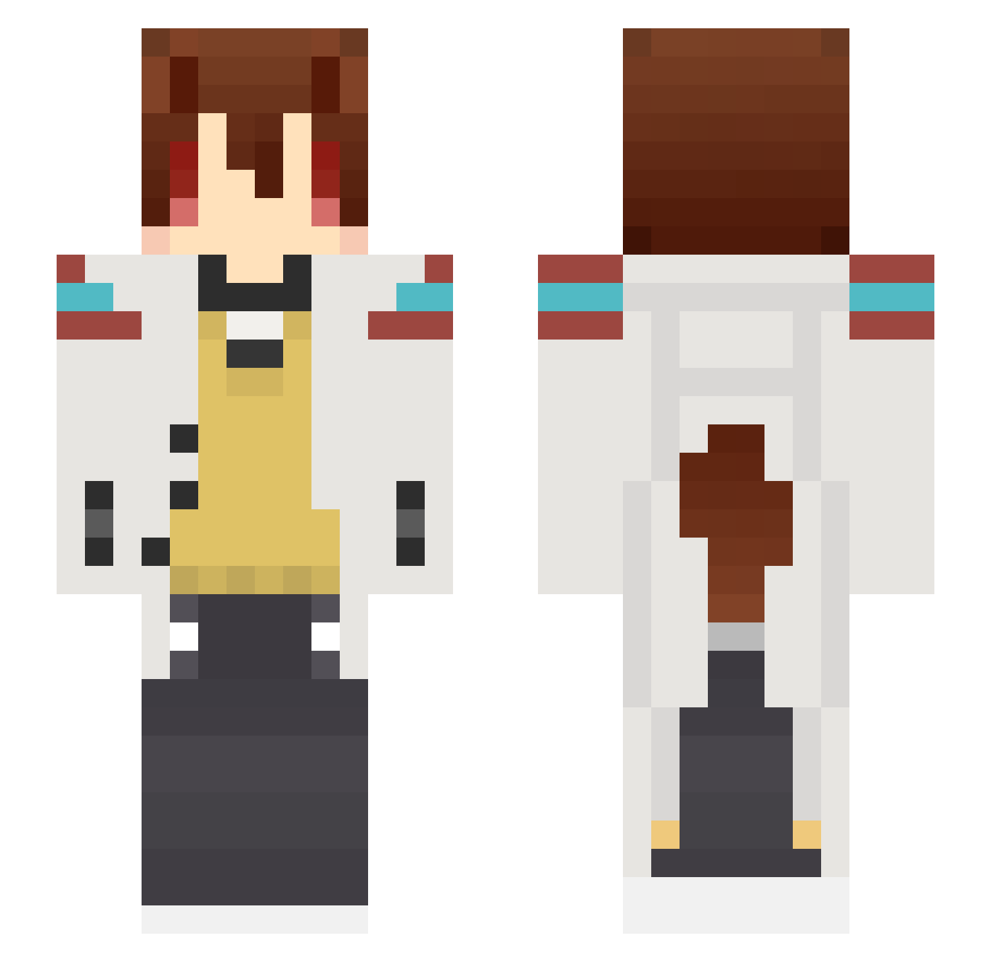 AgnesTachyon Minecraft skin, front and back view