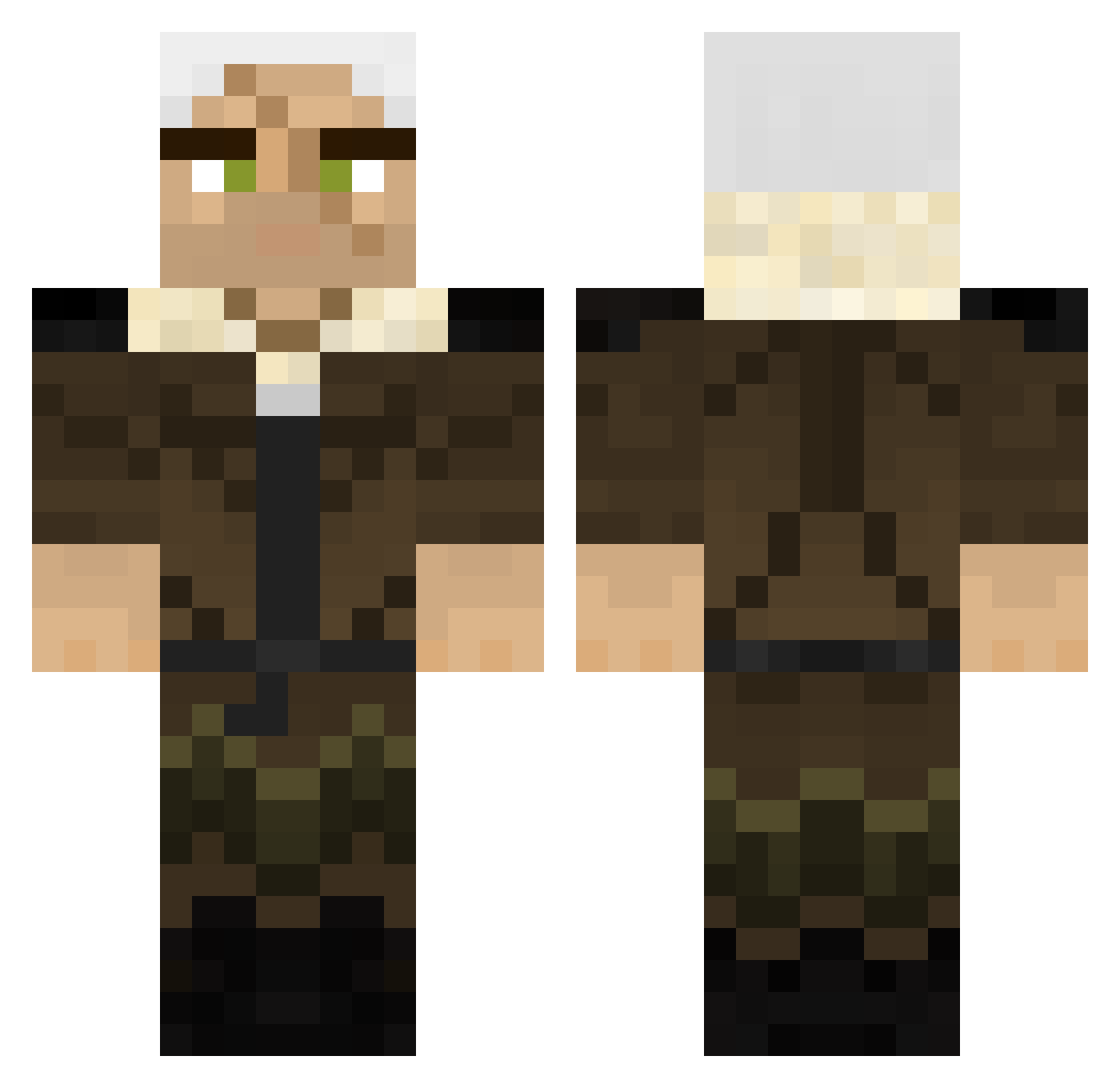 Doktor_Geruch Minecraft skin, front and back view