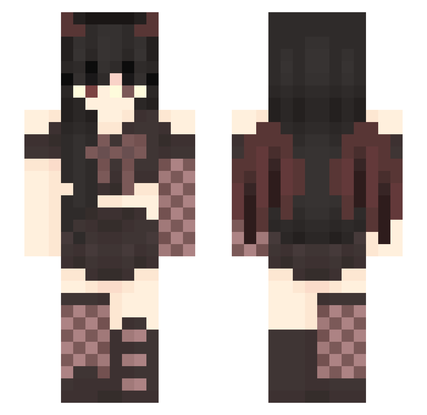 Krazykoala2008 Minecraft skin, front and back view