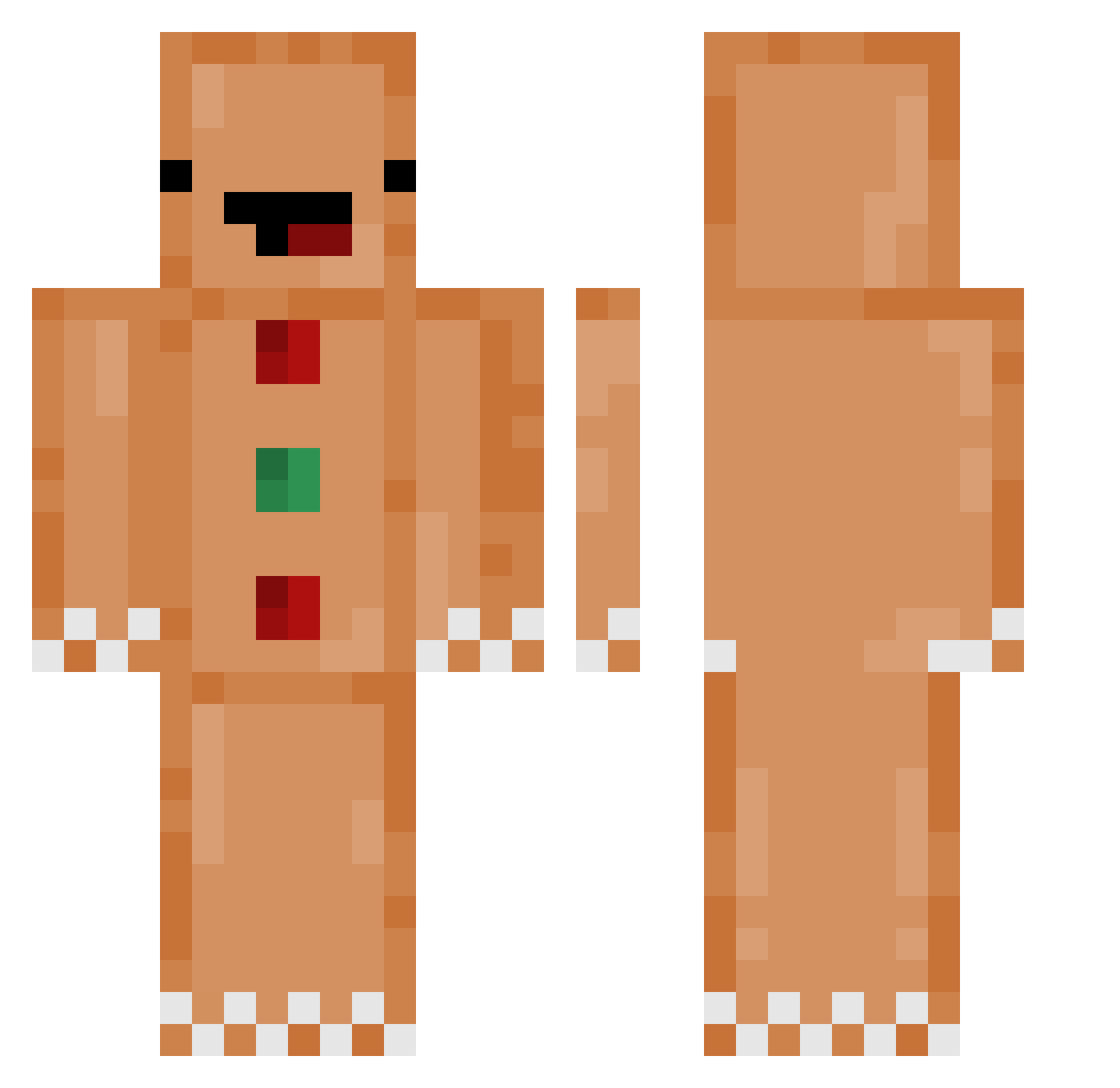 __Eunchae Minecraft skin, front and back view