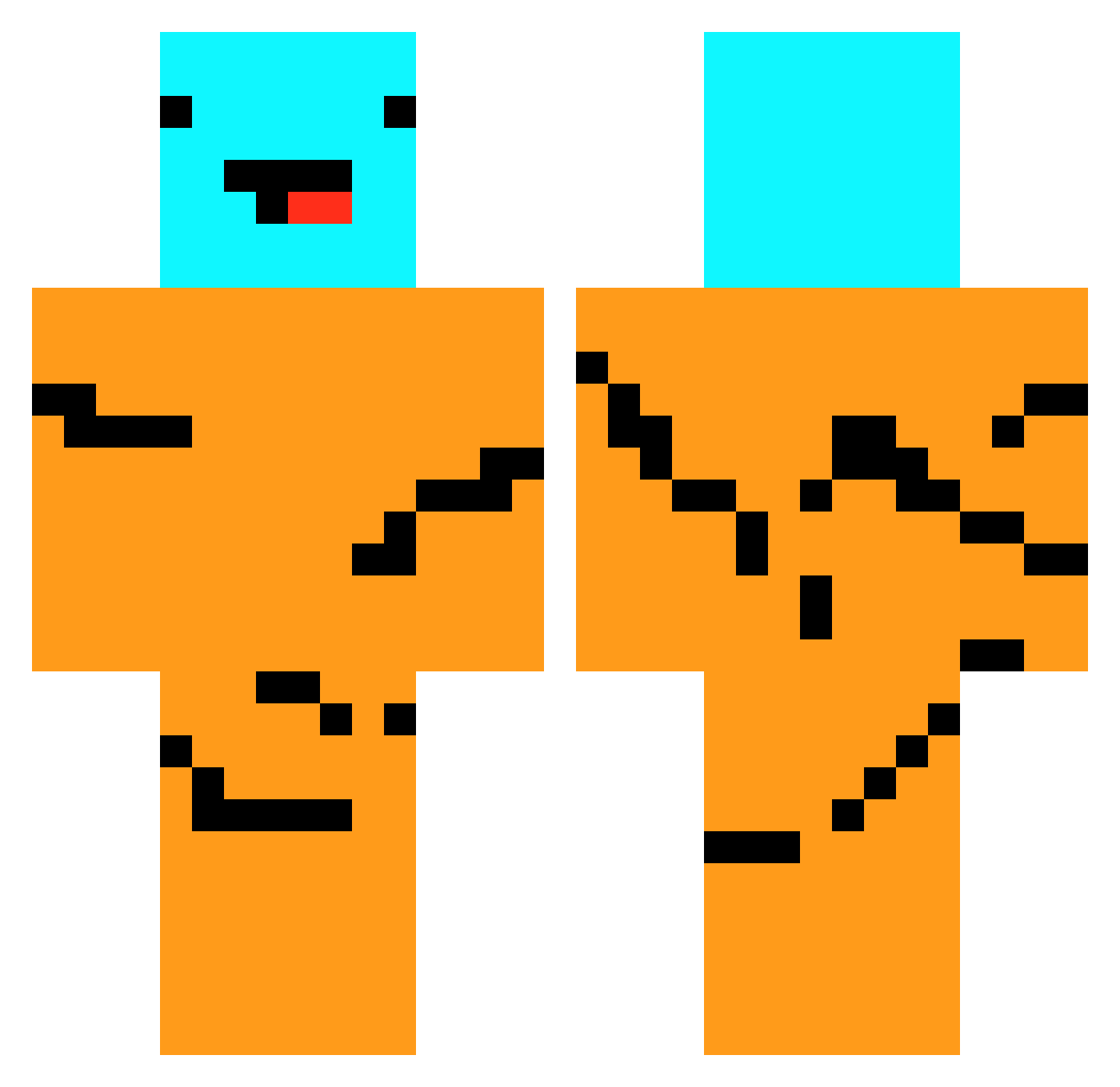 PARKSEOUNGJIN Minecraft skin, front and back view