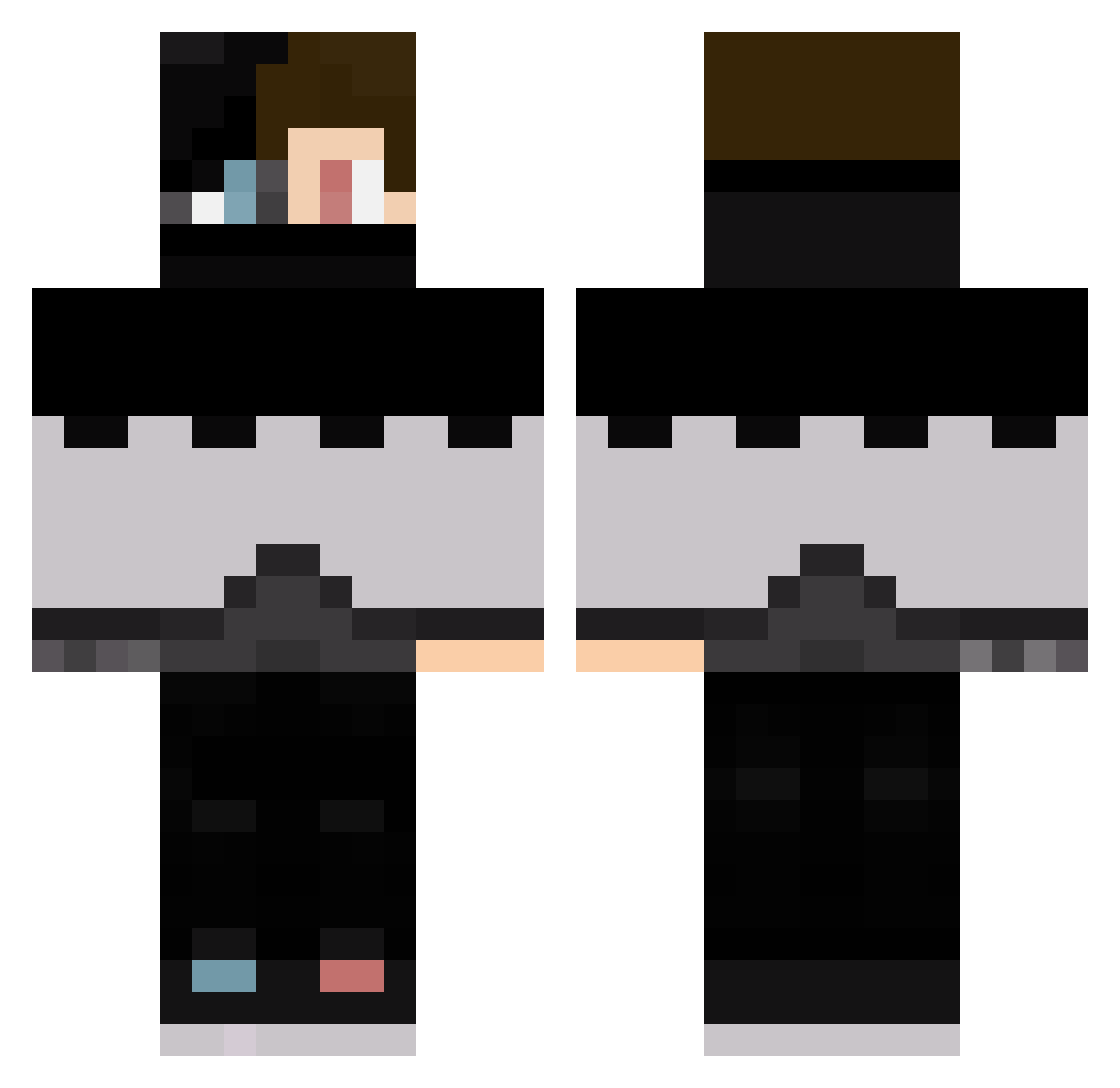 Balthazar1101 Minecraft skin, front and back view