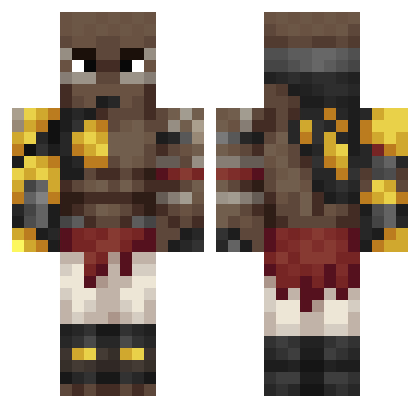 xX_Numero_Uno_Xx Minecraft skin, front and back view