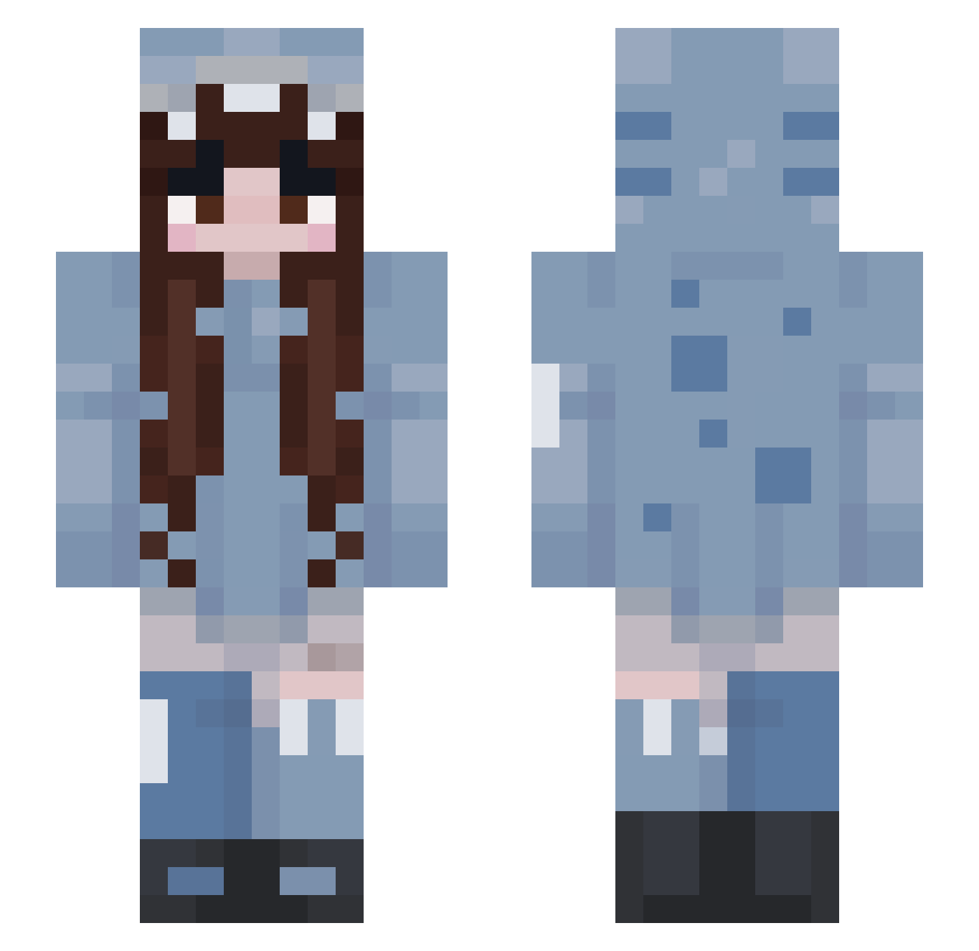 THAT80SKIDXL Minecraft skin, front and back view
