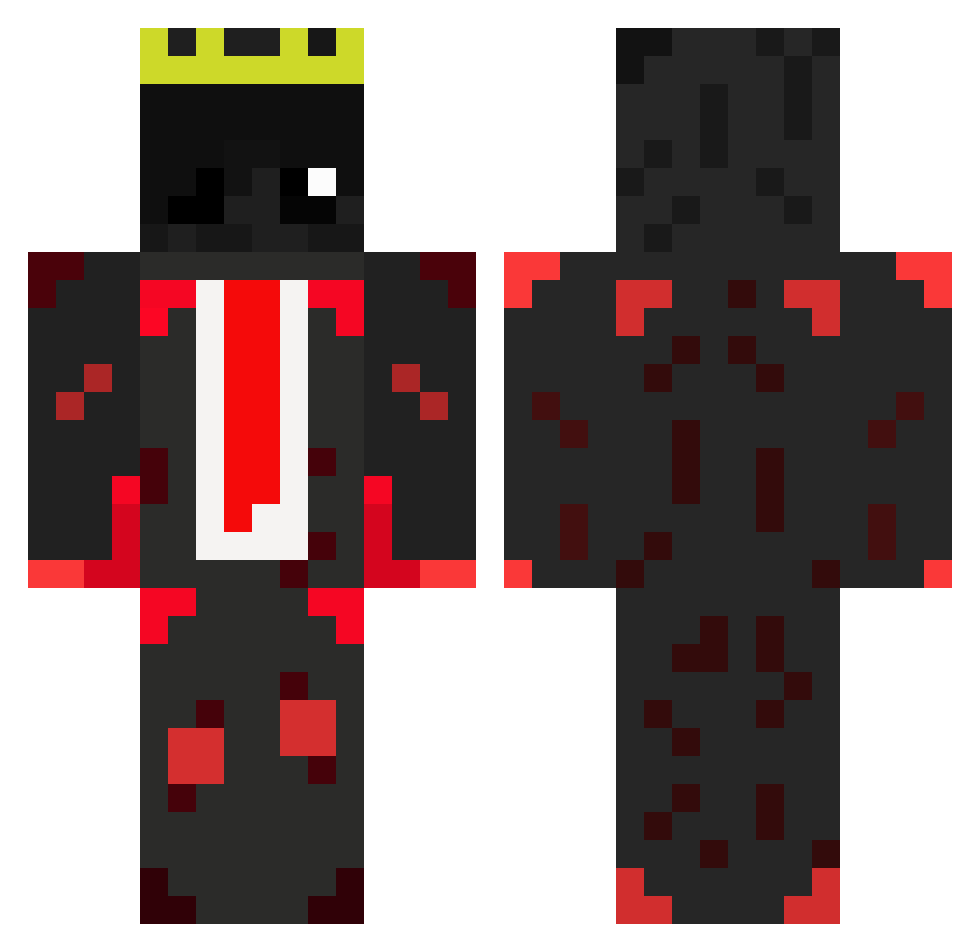 xTimi1611 Minecraft skin, front and back view