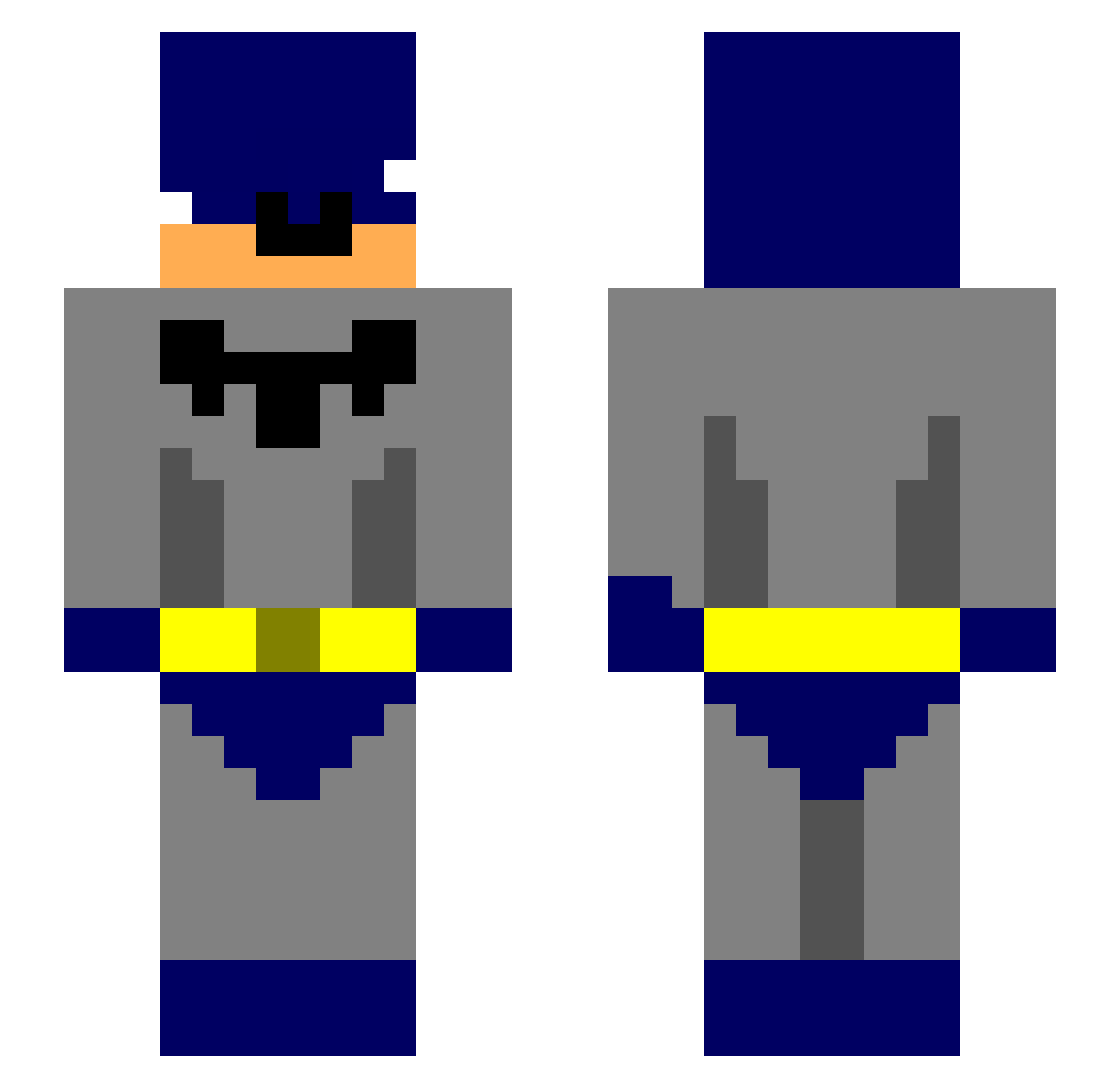 x_Freezy_o Minecraft skin, front and back view