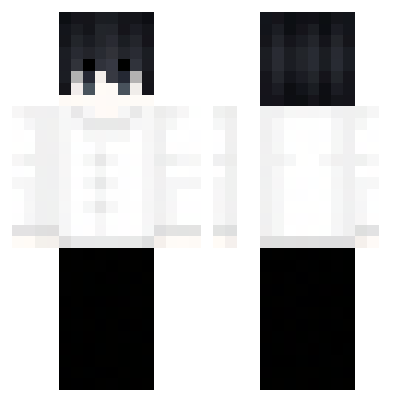 SLppppppp Minecraft skin, front and back view