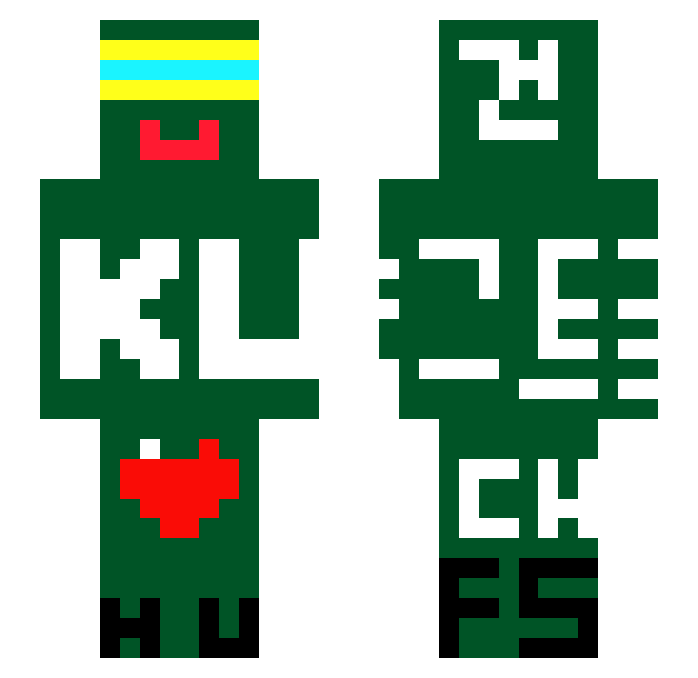 seungmin_S2 Minecraft skin, front and back view