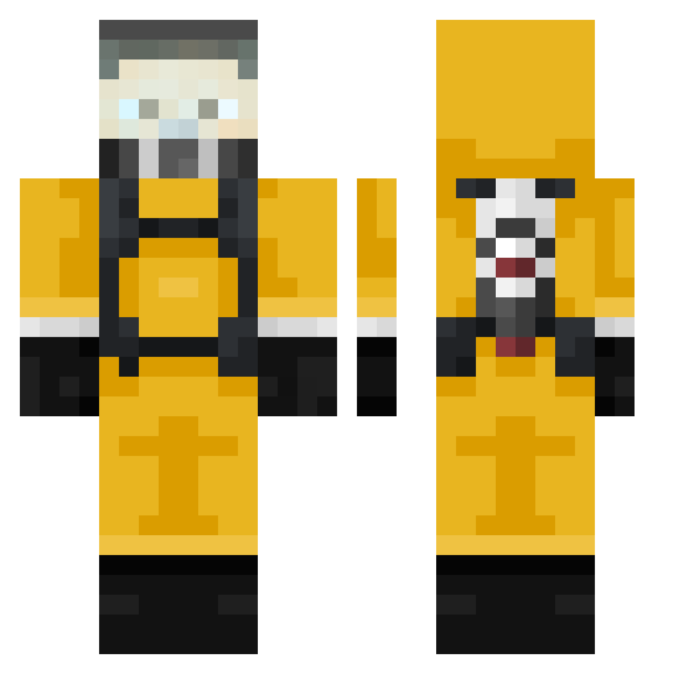 SCURR_ Minecraft skin, front and back view