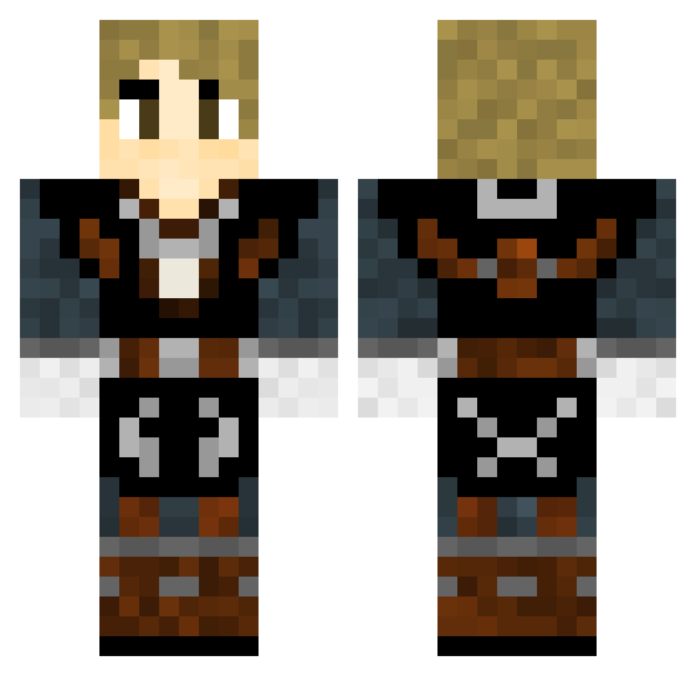 itzjano Minecraft skin, front and back view