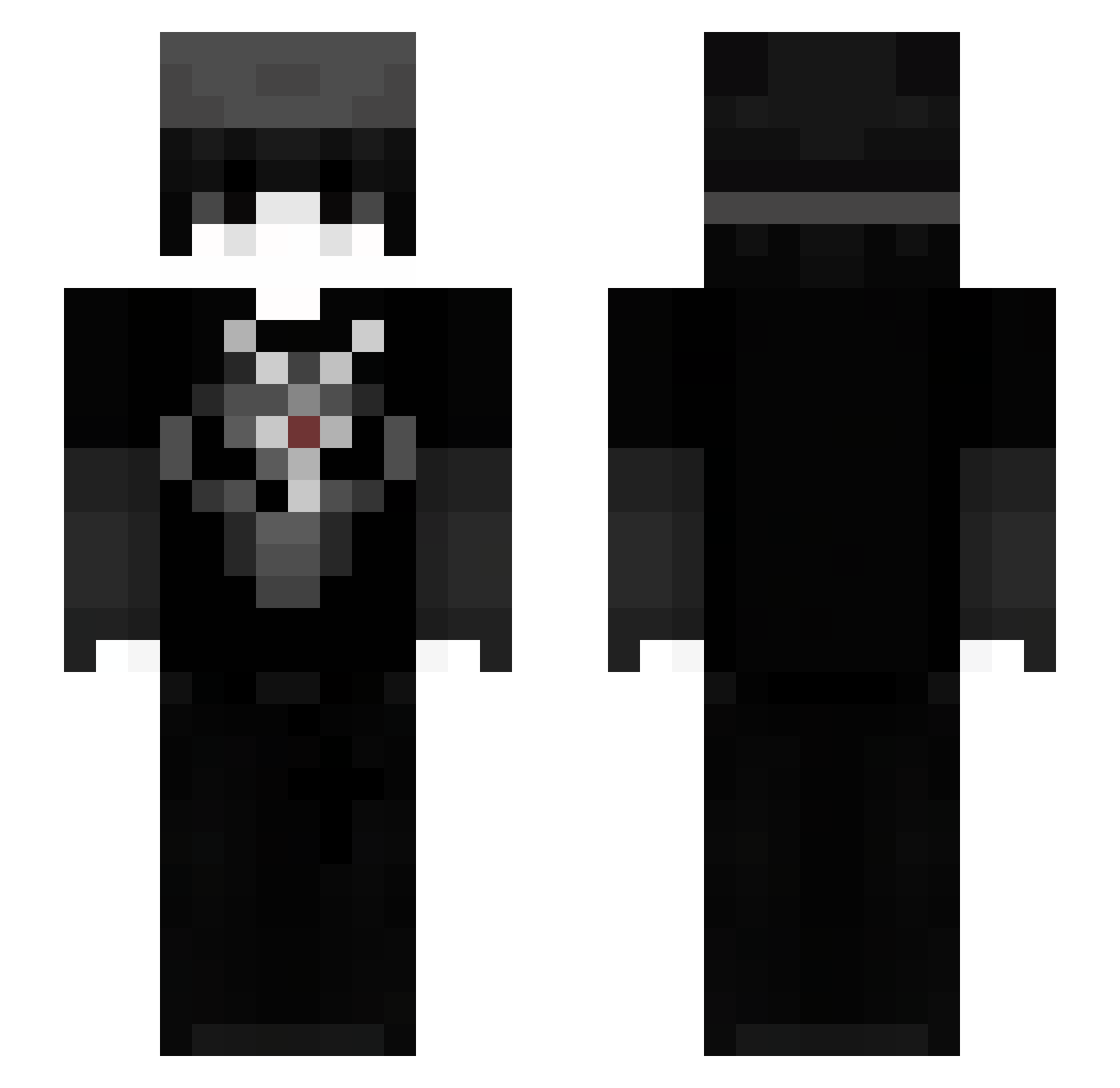 vSapi Minecraft skin, front and back view