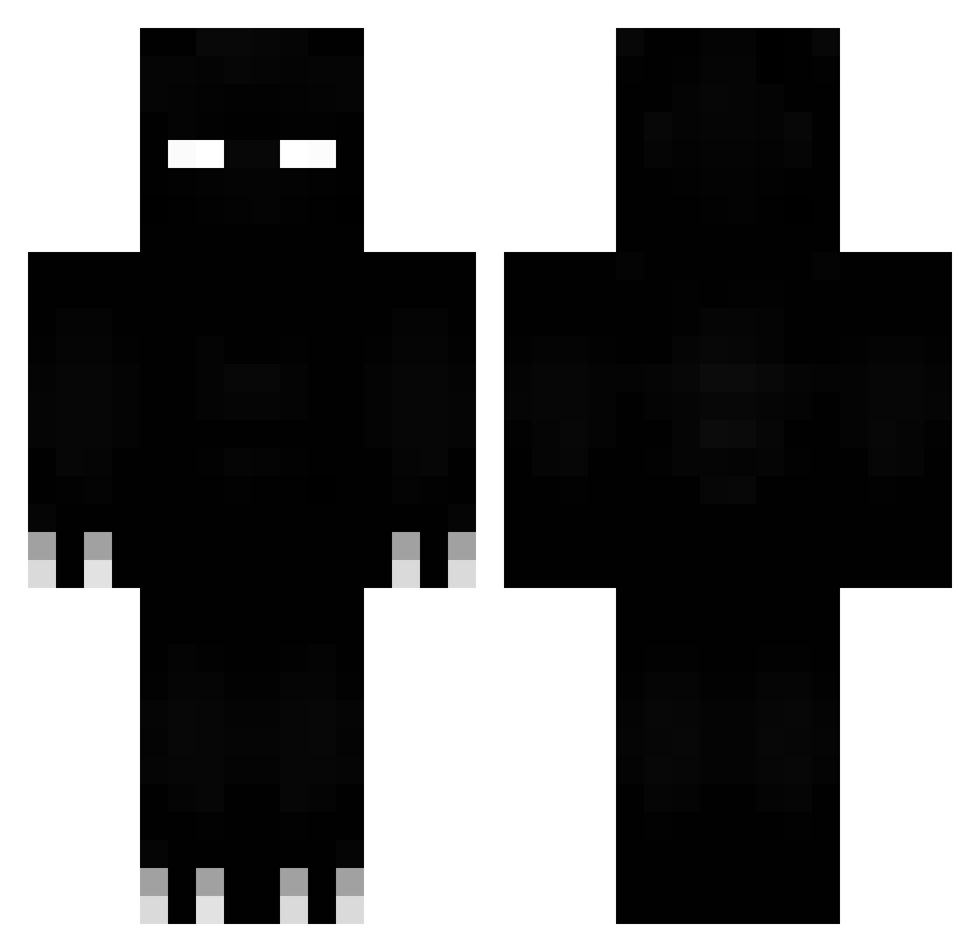 DjeDje007 Minecraft skin, front and back view