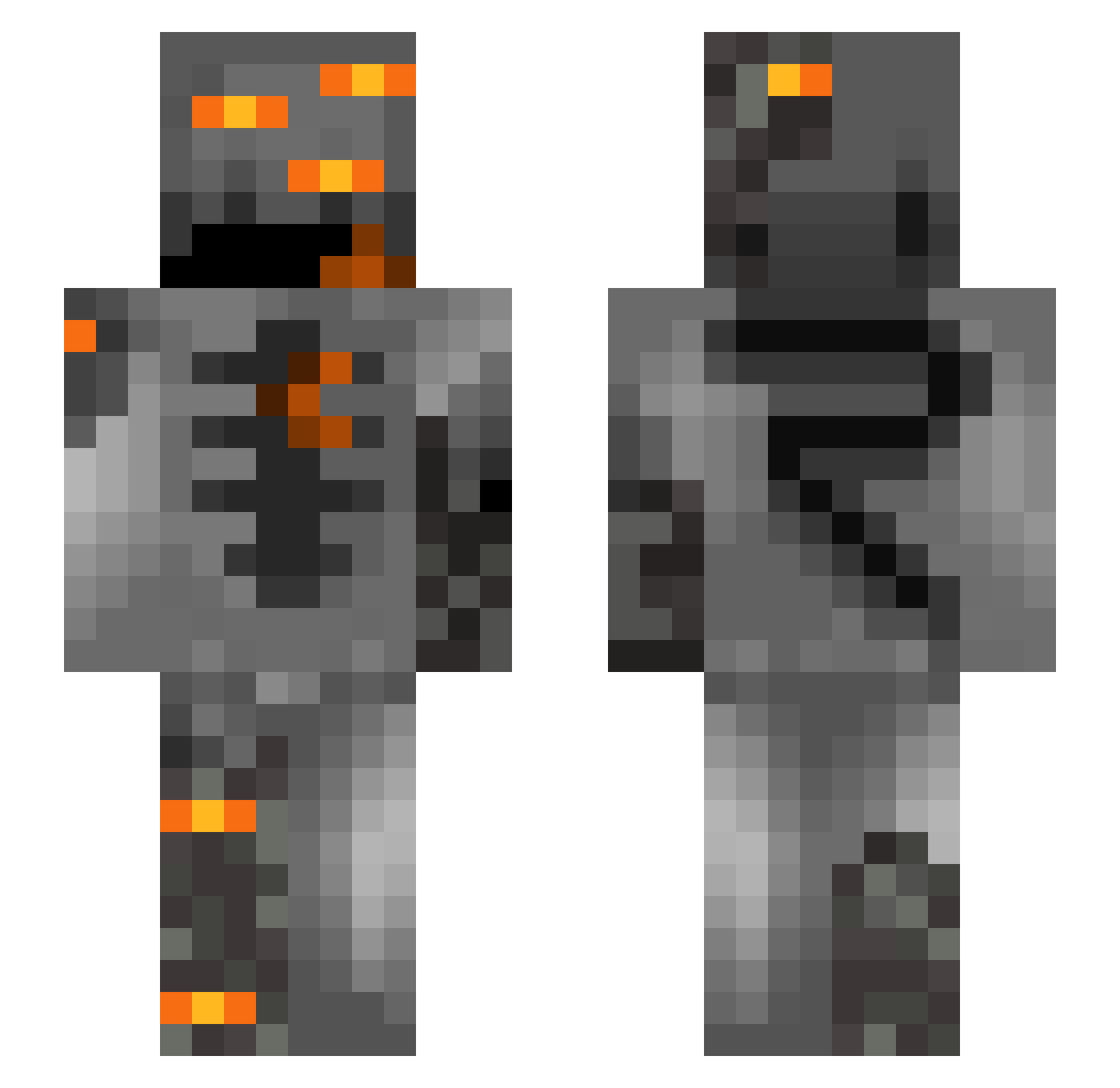 keoq12345 Minecraft skin, front and back view