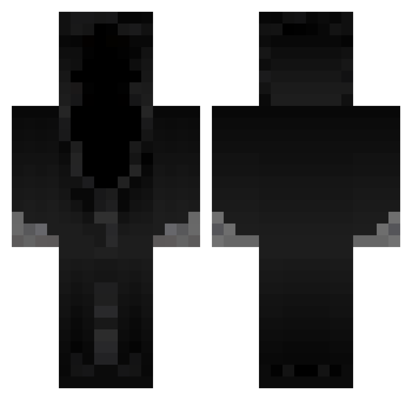 TaekTja17 Minecraft skin, front and back view