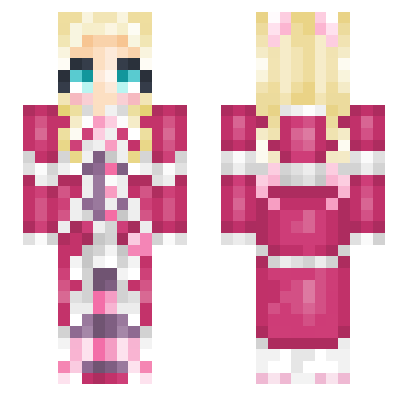 yeetyah131 Minecraft skin, front and back view