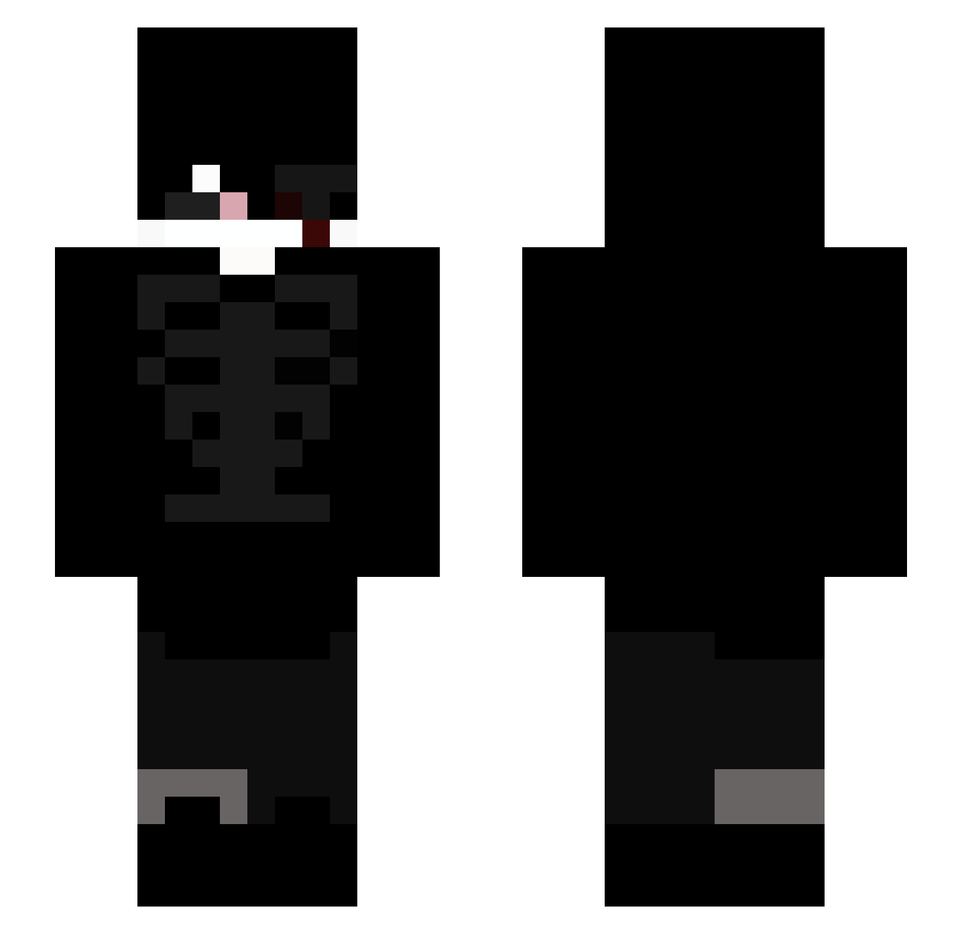 SlurpyOG Minecraft skin, front and back view