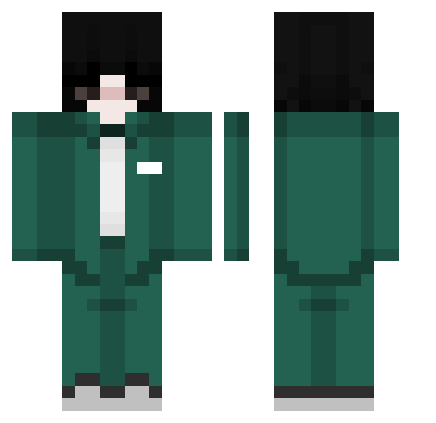 CandyFarida Minecraft skin, front and back view