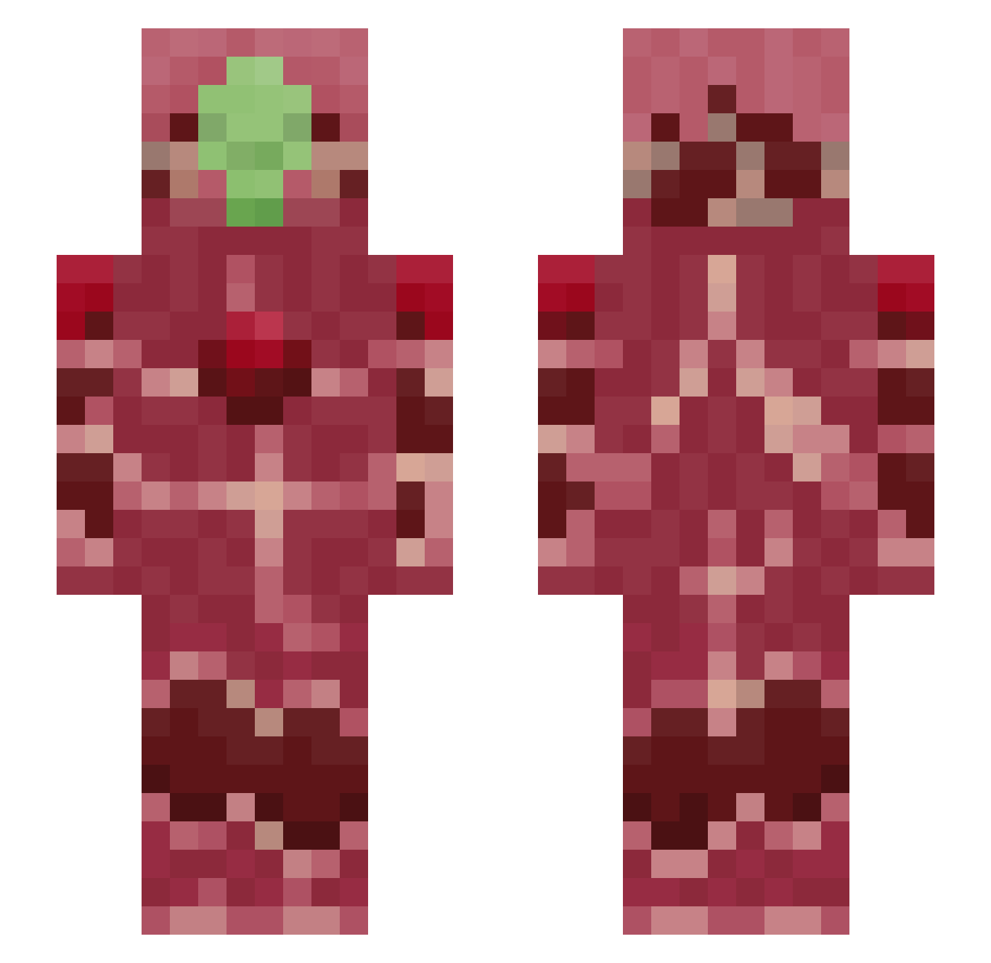 mmmRaniel Minecraft skin, front and back view