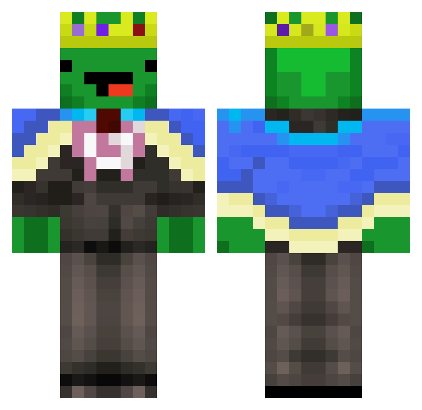 dvkit_ Minecraft skin, front and back view
