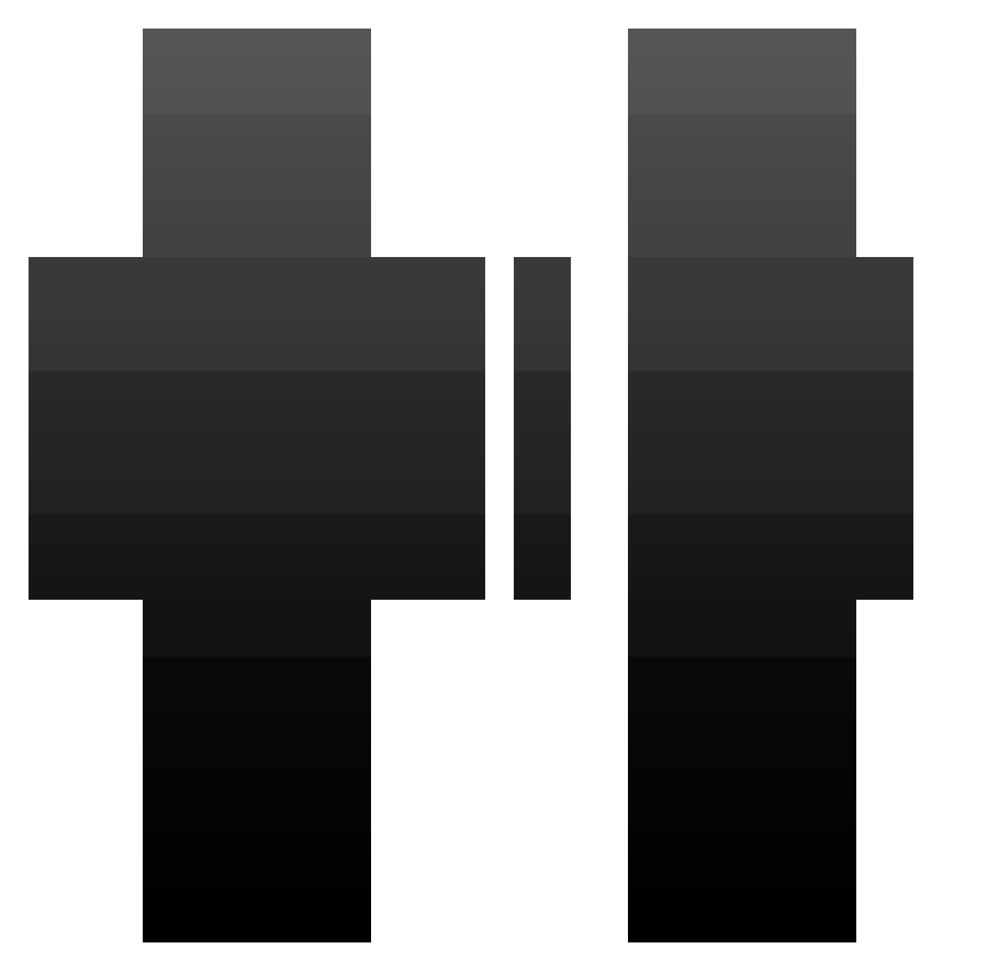The_Sonu Minecraft skin, front and back view