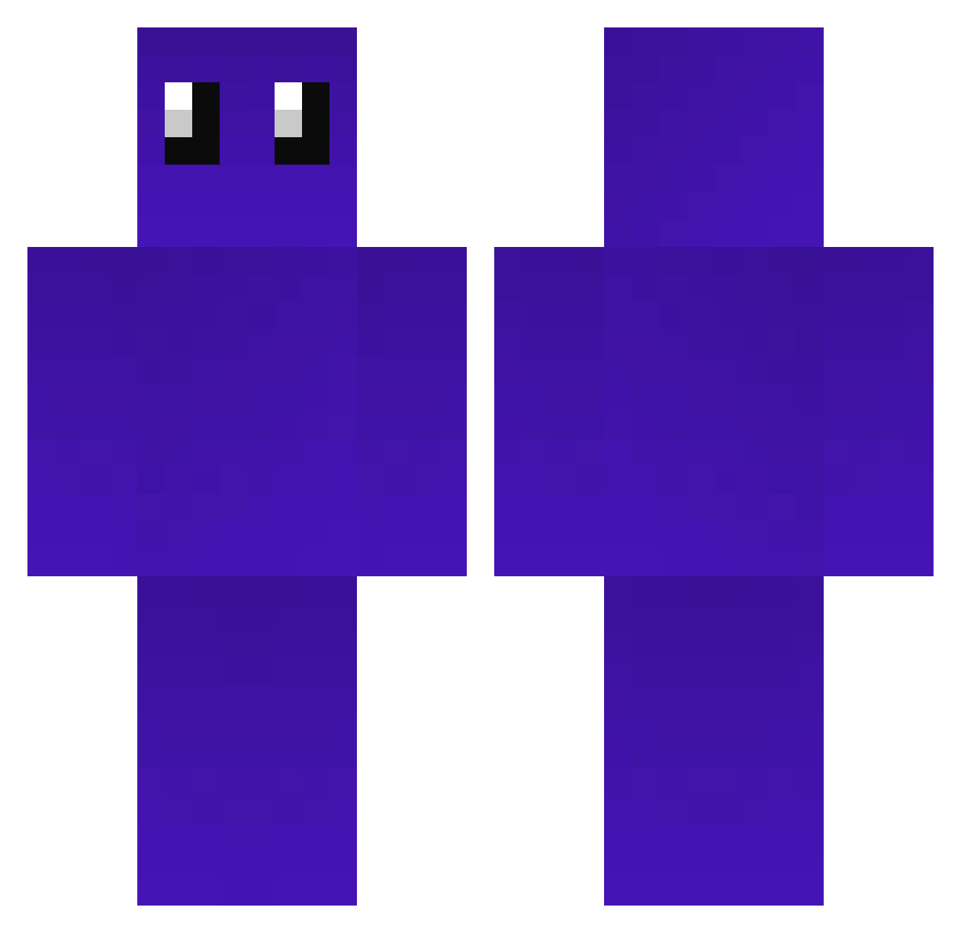 Turbans Minecraft skin, front and back view