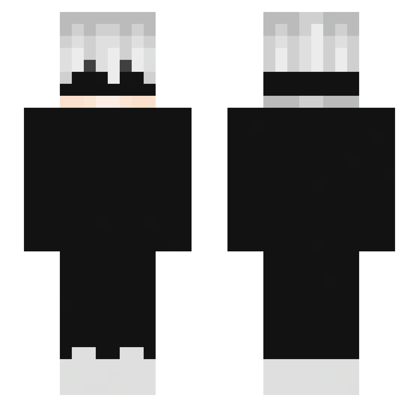 strong77 Minecraft skin, front and back view