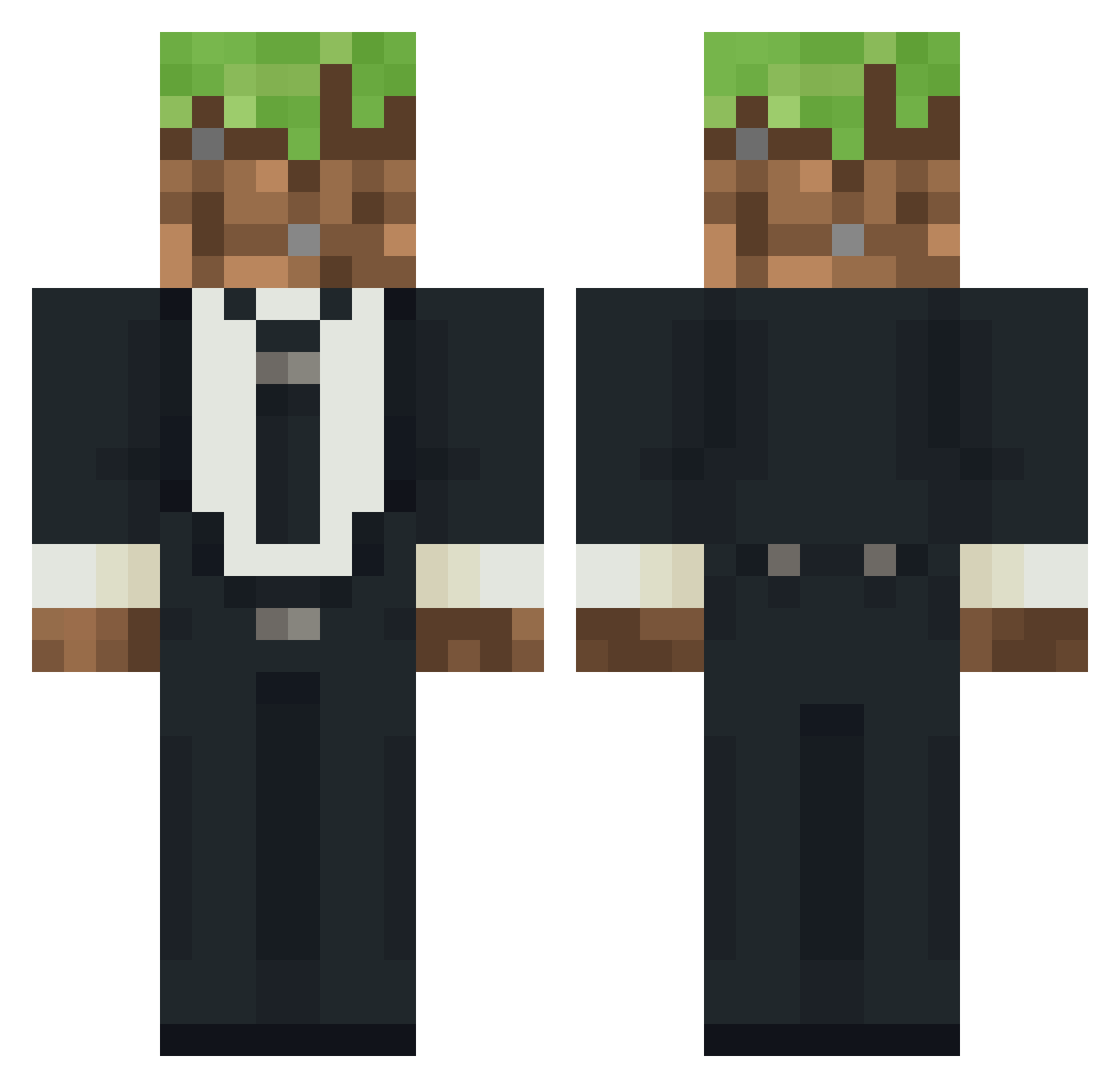 Debug3Mig Minecraft skin, front and back view