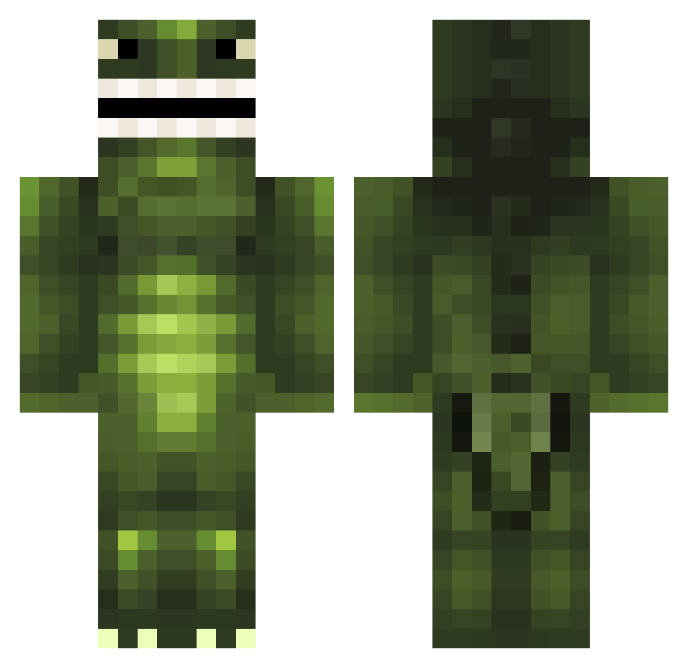 DJbernard99 Minecraft skin, front and back view