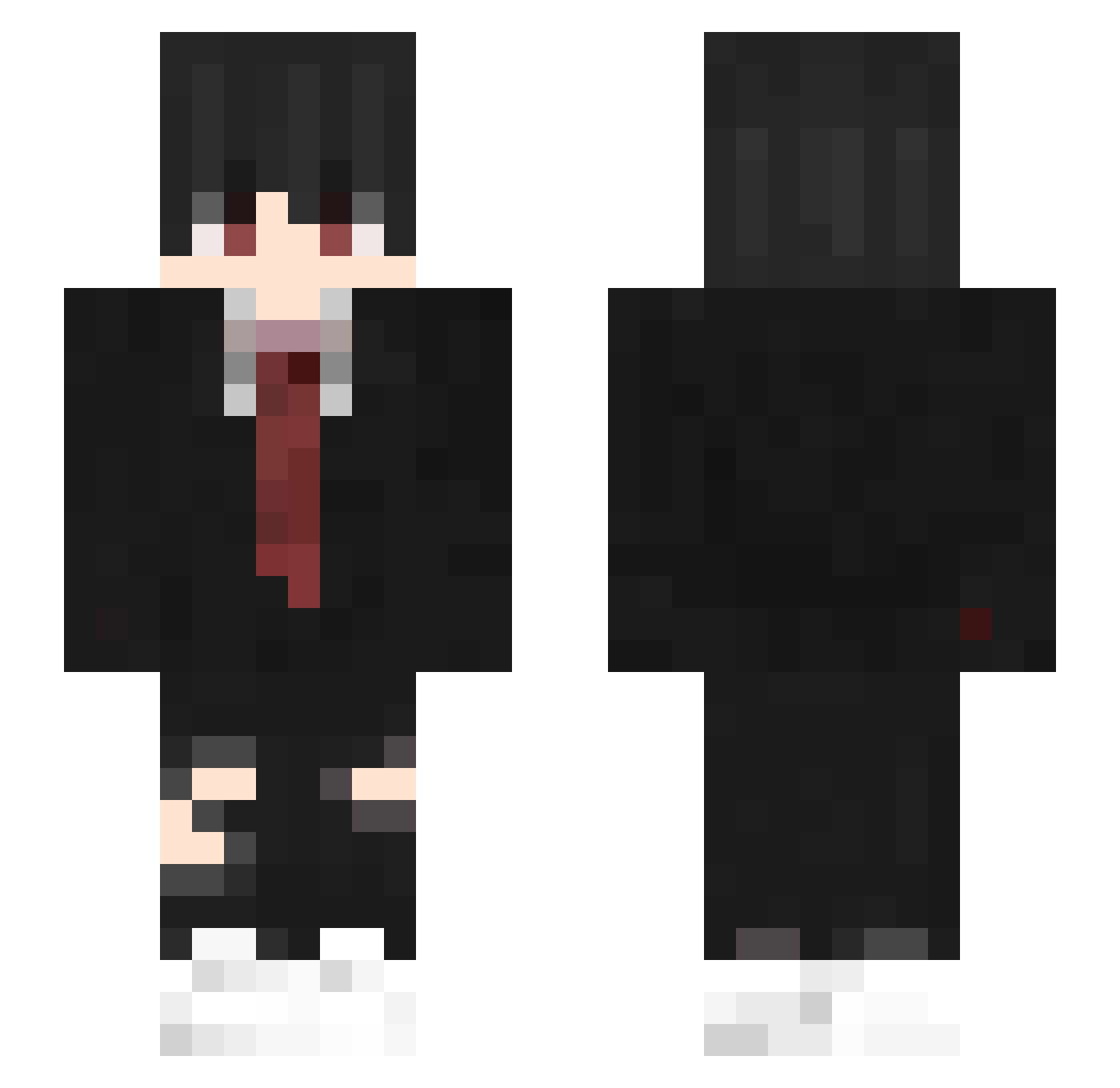 Yue_yan Minecraft skin, front and back view