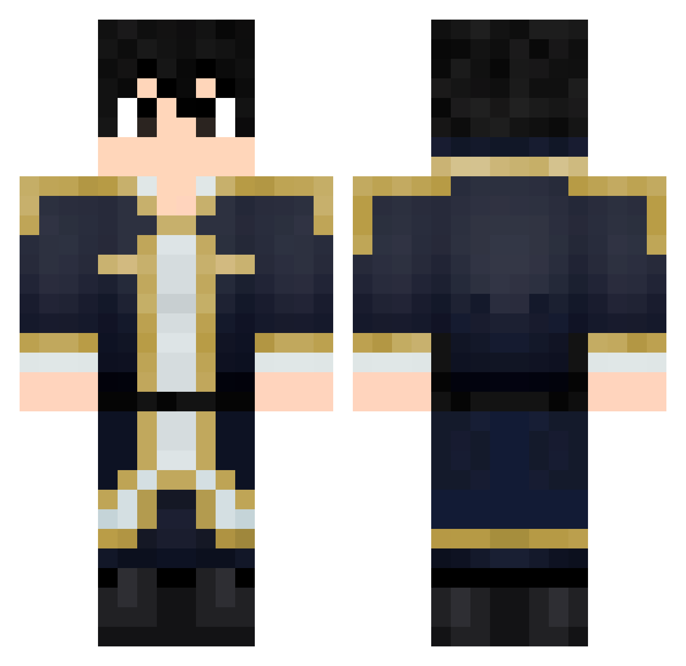 Kaens_VM Minecraft skin, front and back view