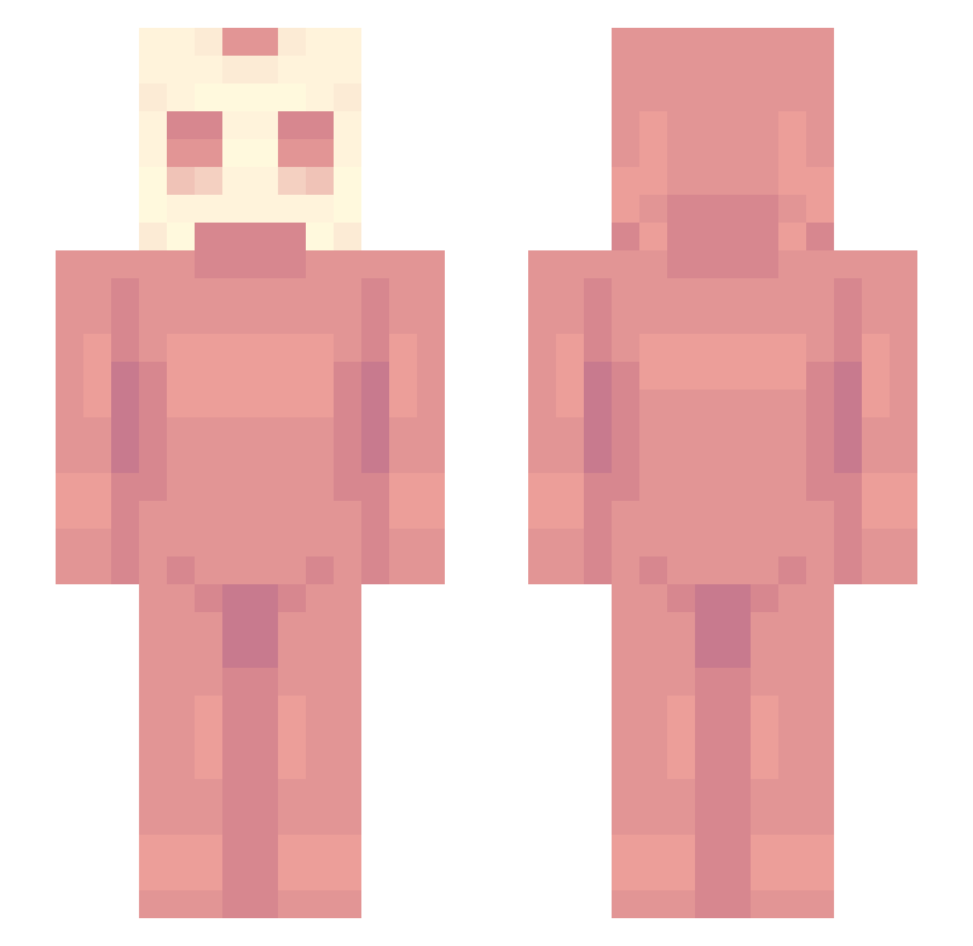 Giovanka Minecraft skin, front and back view