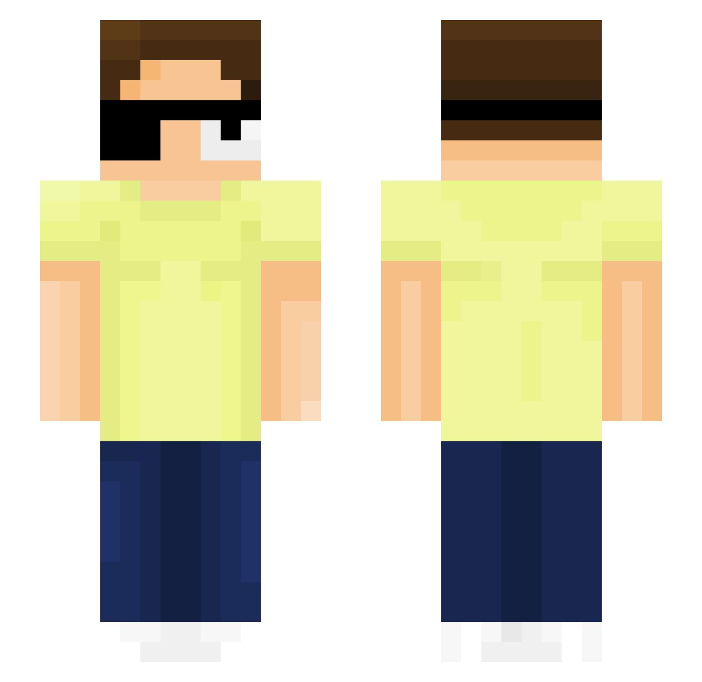 Kunojj Minecraft skin, front and back view