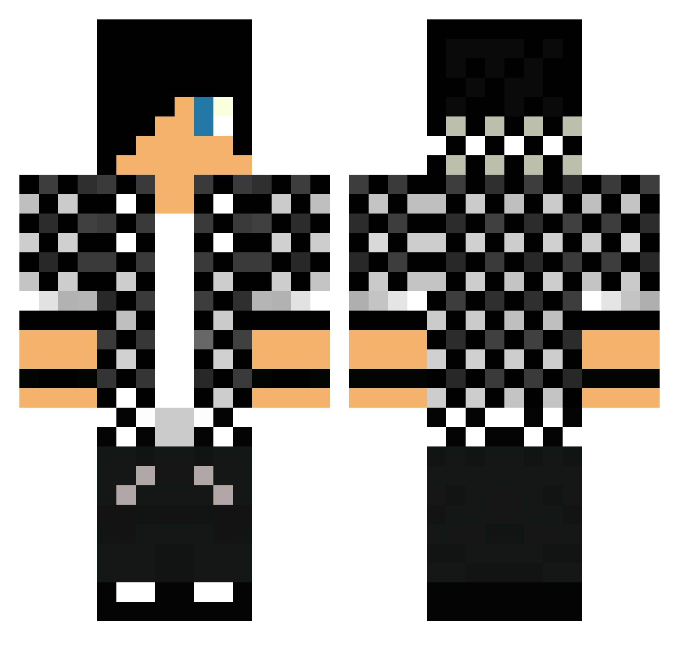 dobras Minecraft skin, front and back view