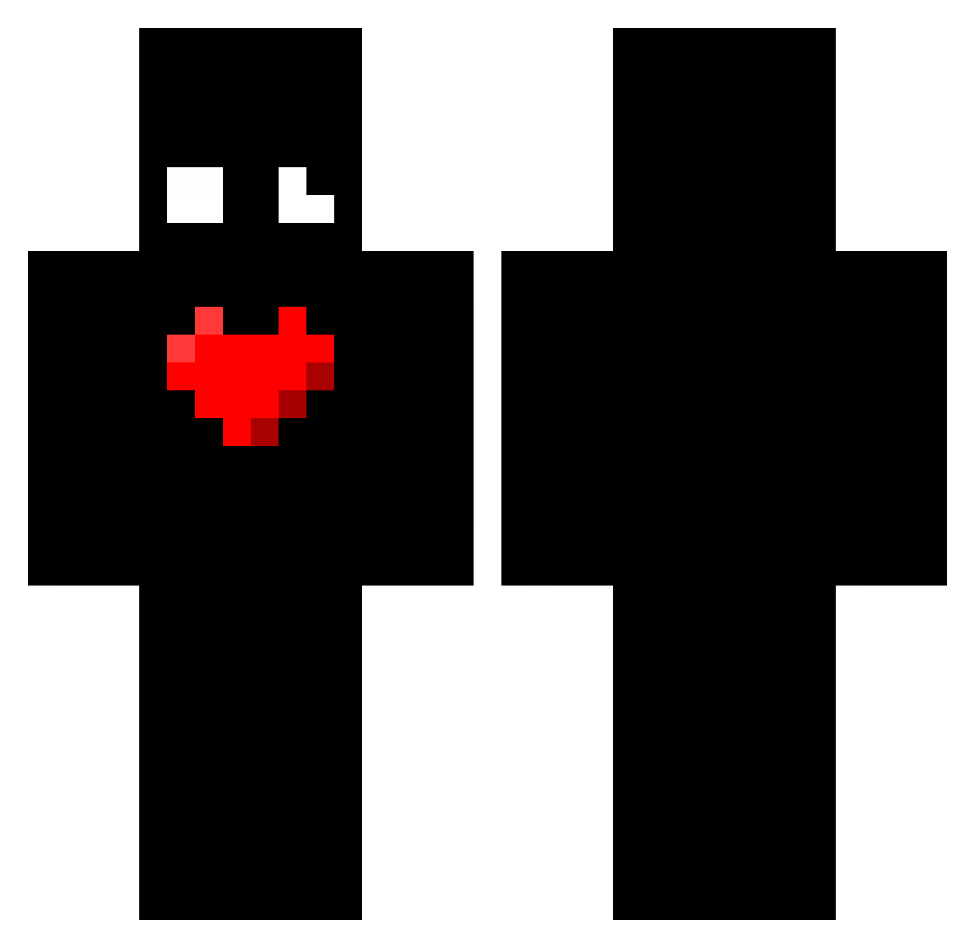 ItzDeeby Minecraft skin, front and back view