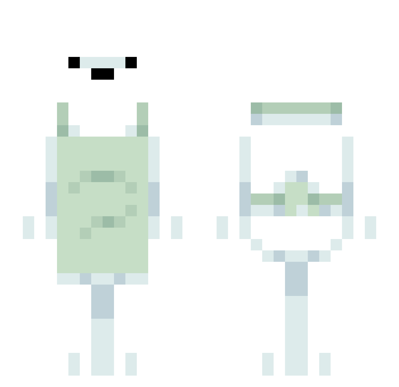 onolene Minecraft skin, front and back view