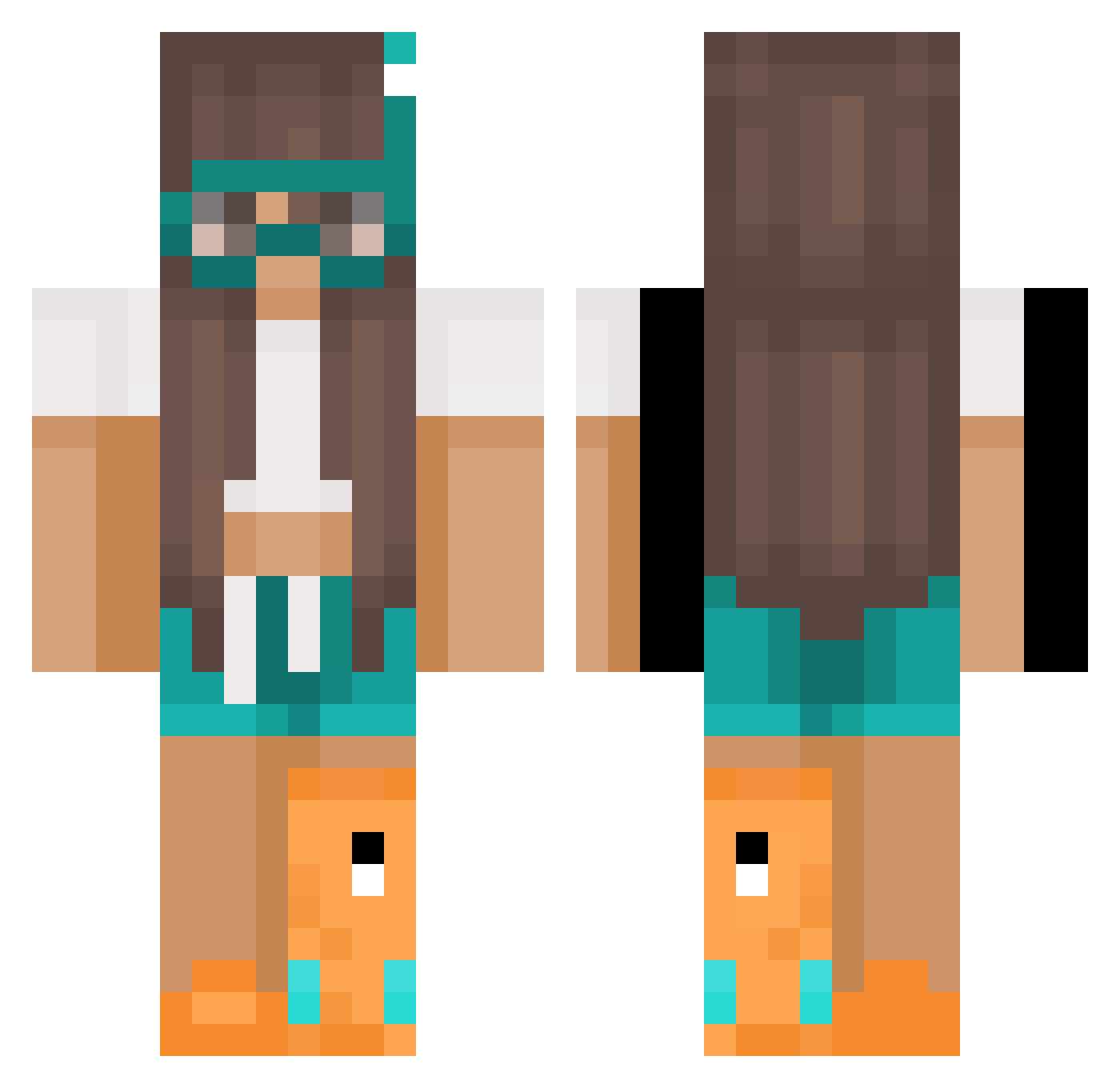 22CMPlayer_ Minecraft skin, front and back view