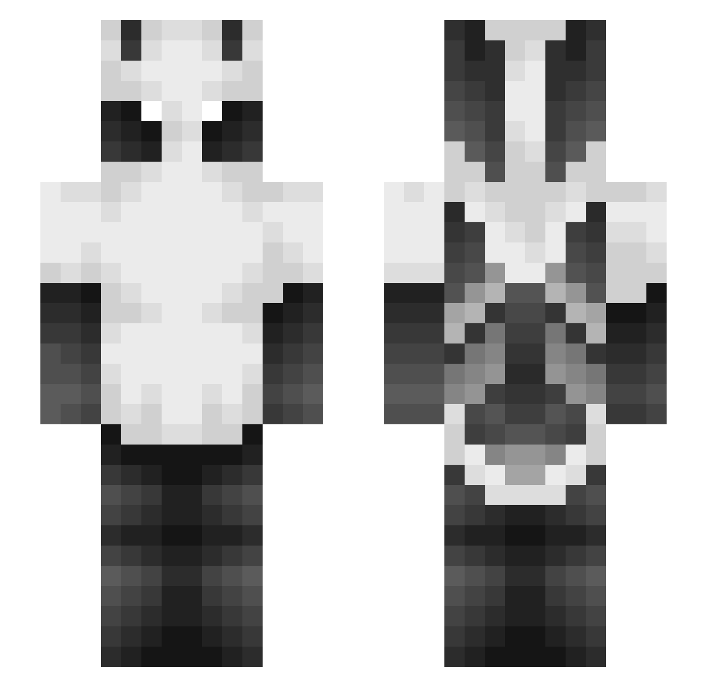 Dizzywing Minecraft skin, front and back view