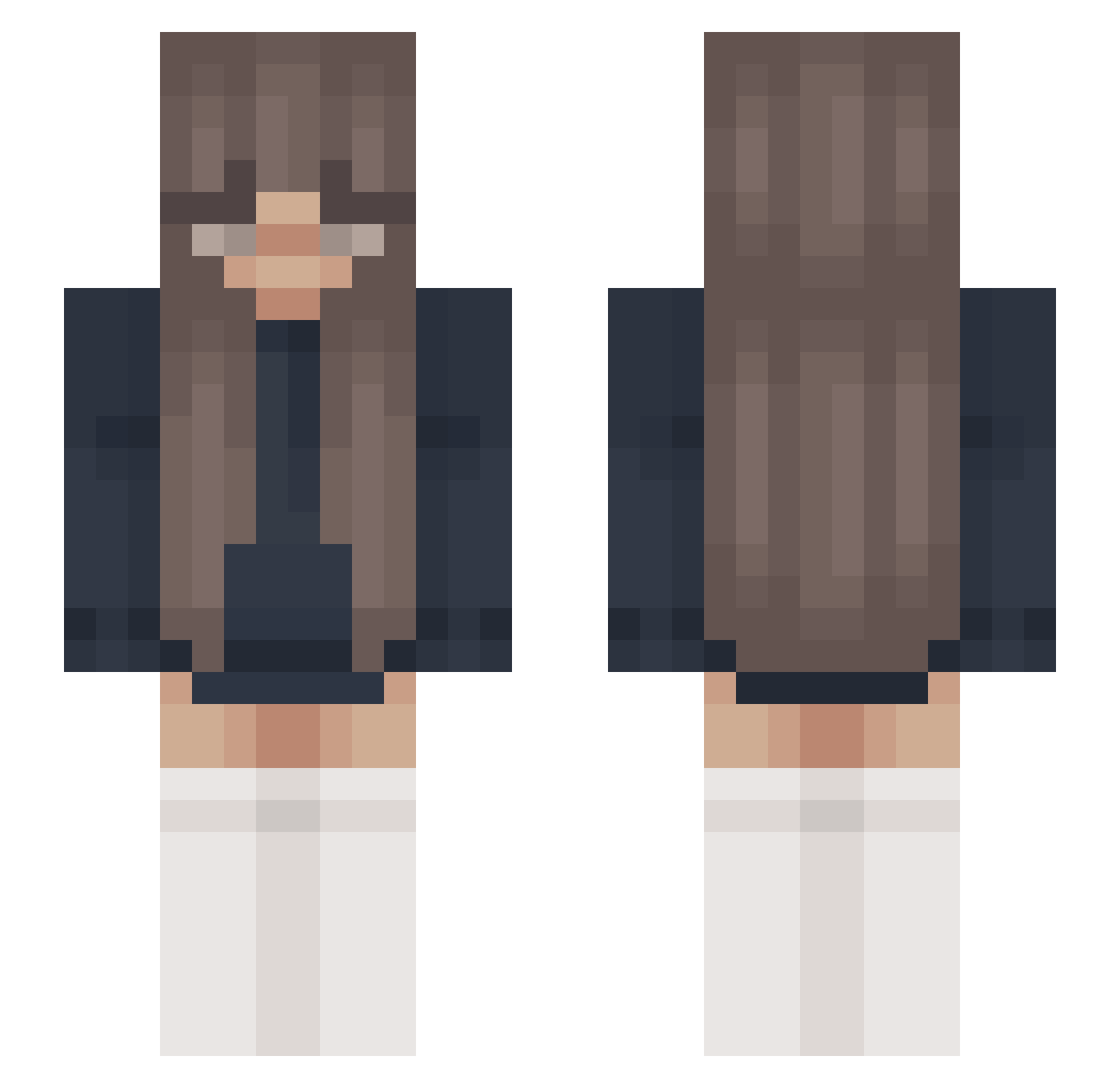 luhpaiva Minecraft skin, front and back view