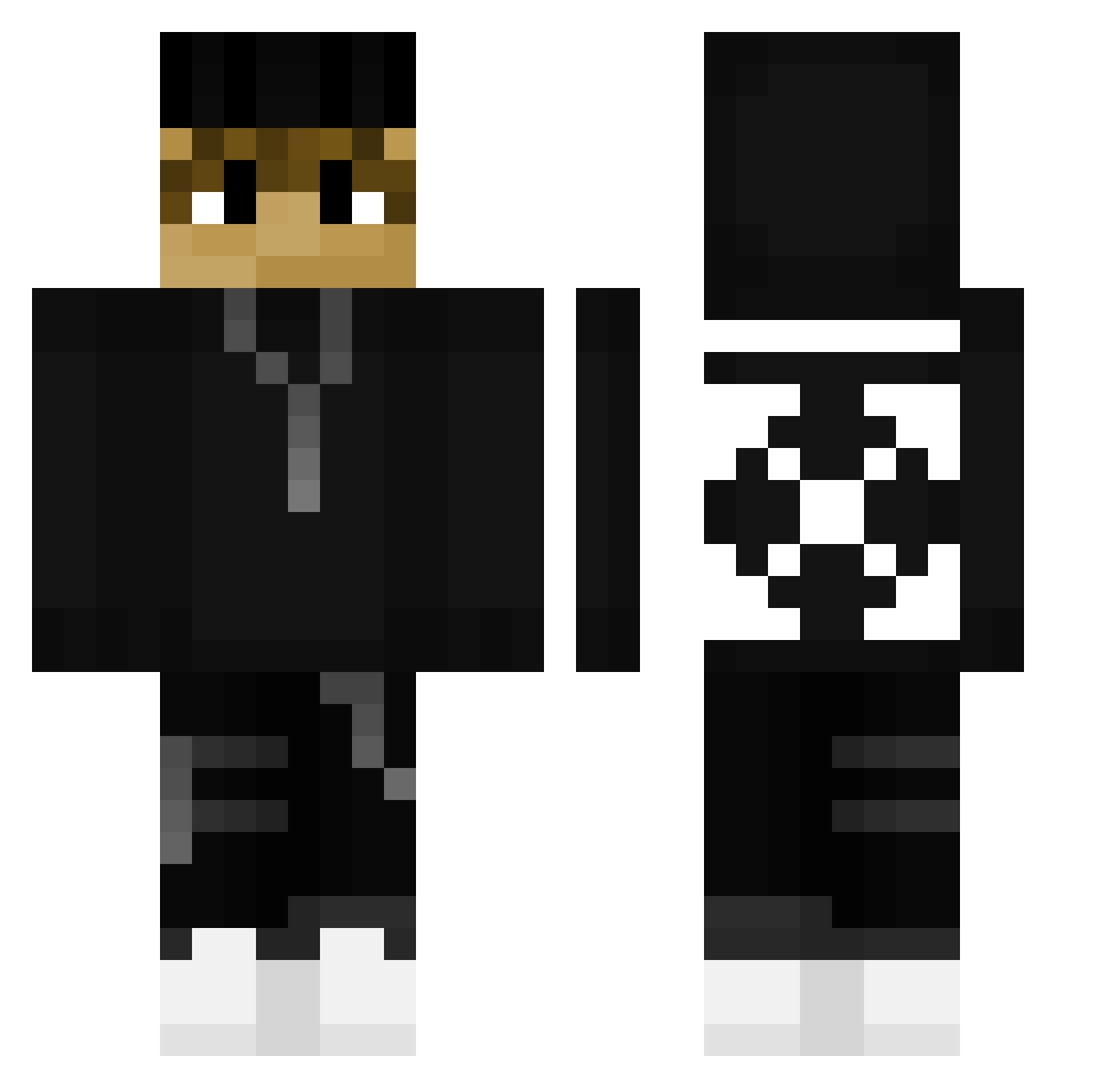 Yt_VaLk Minecraft skin, front and back view