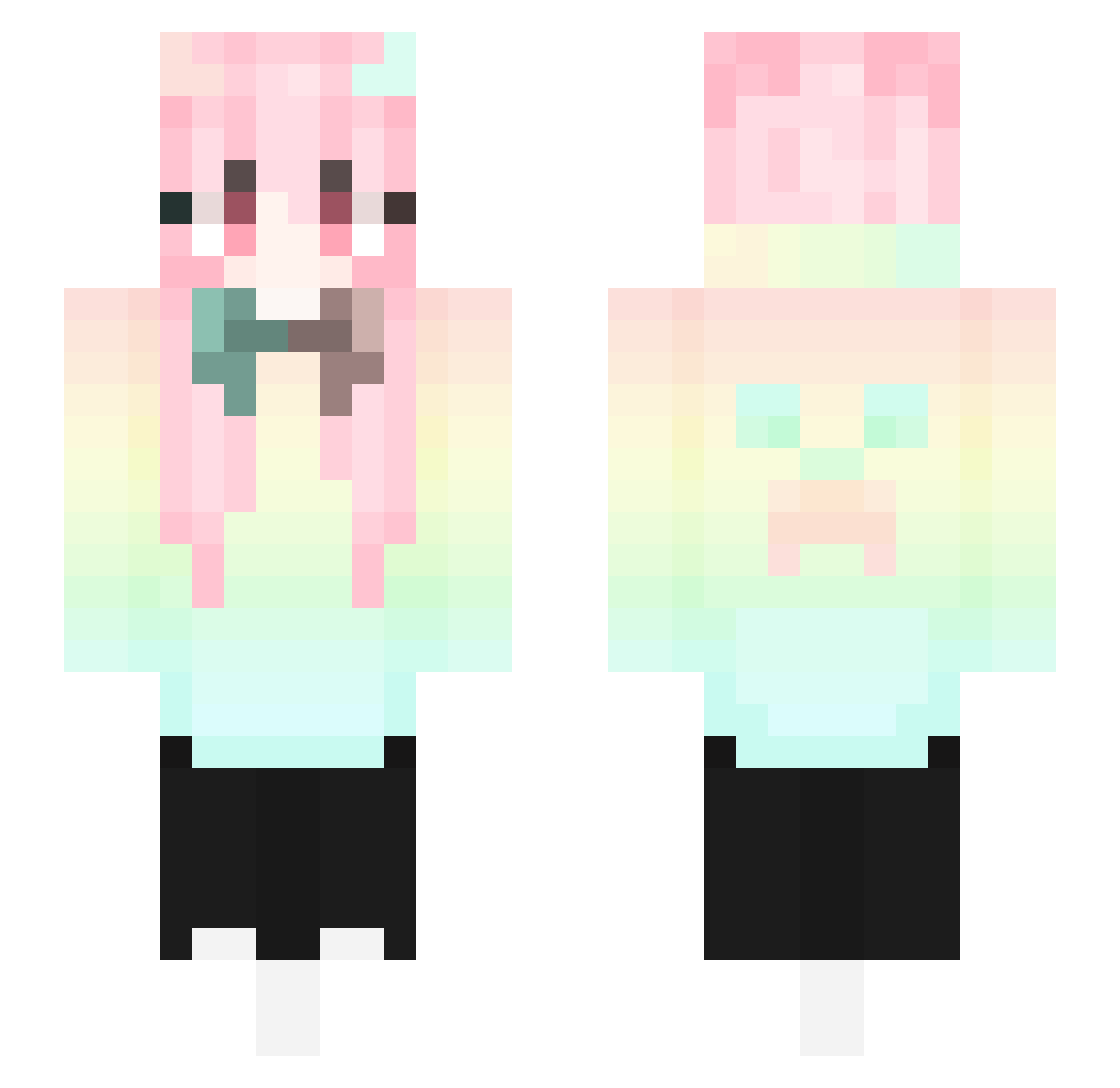 WG_NFuJB Minecraft skin, front and back view