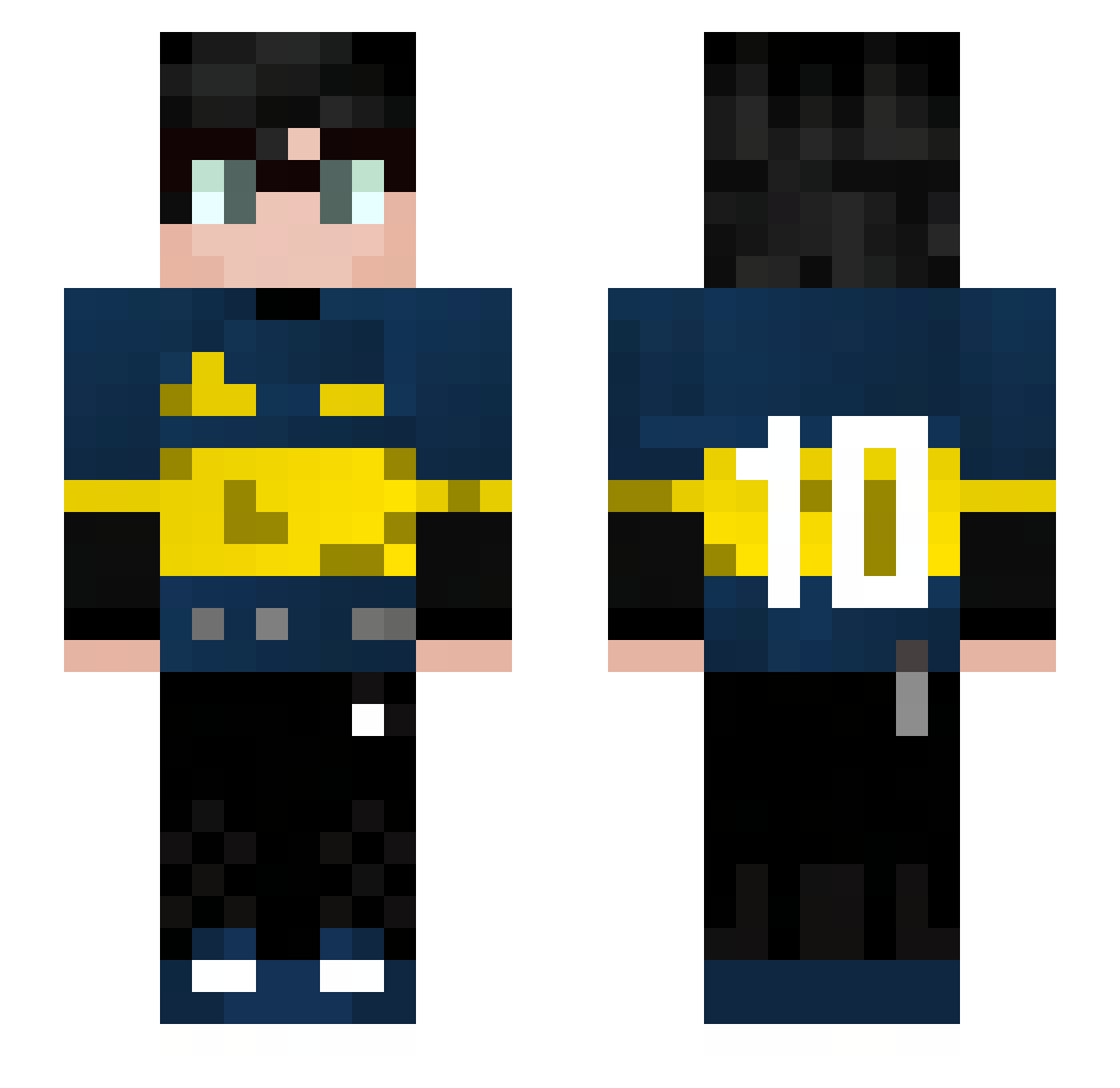 Tomasend_ Minecraft skin, front and back view